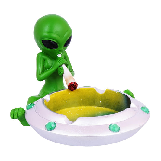 Fantasy Gifts Astral Alien Smoke Session Resin Ashtray 4 inch
