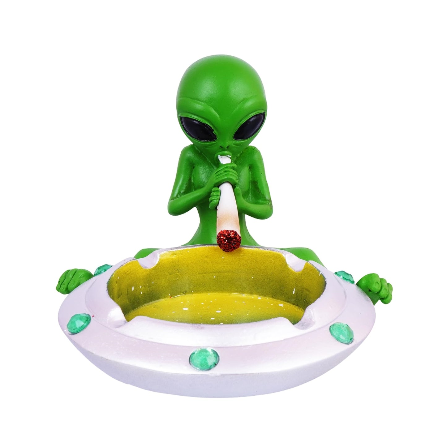 Fantasy Gifts Astral Alien Smoke Session Resin Ashtray 4 inch