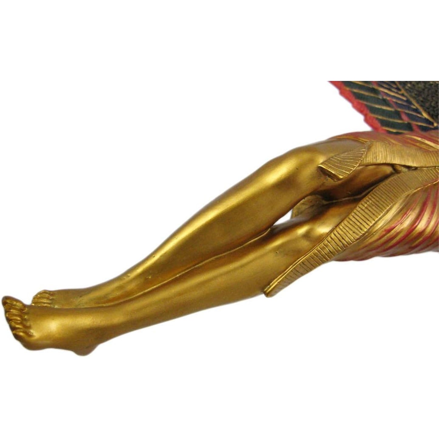 Winged Isis Egyptian Goddess Deity Wall Hanging Plaque Egypt Decoration 11.75 x 12.25 inch