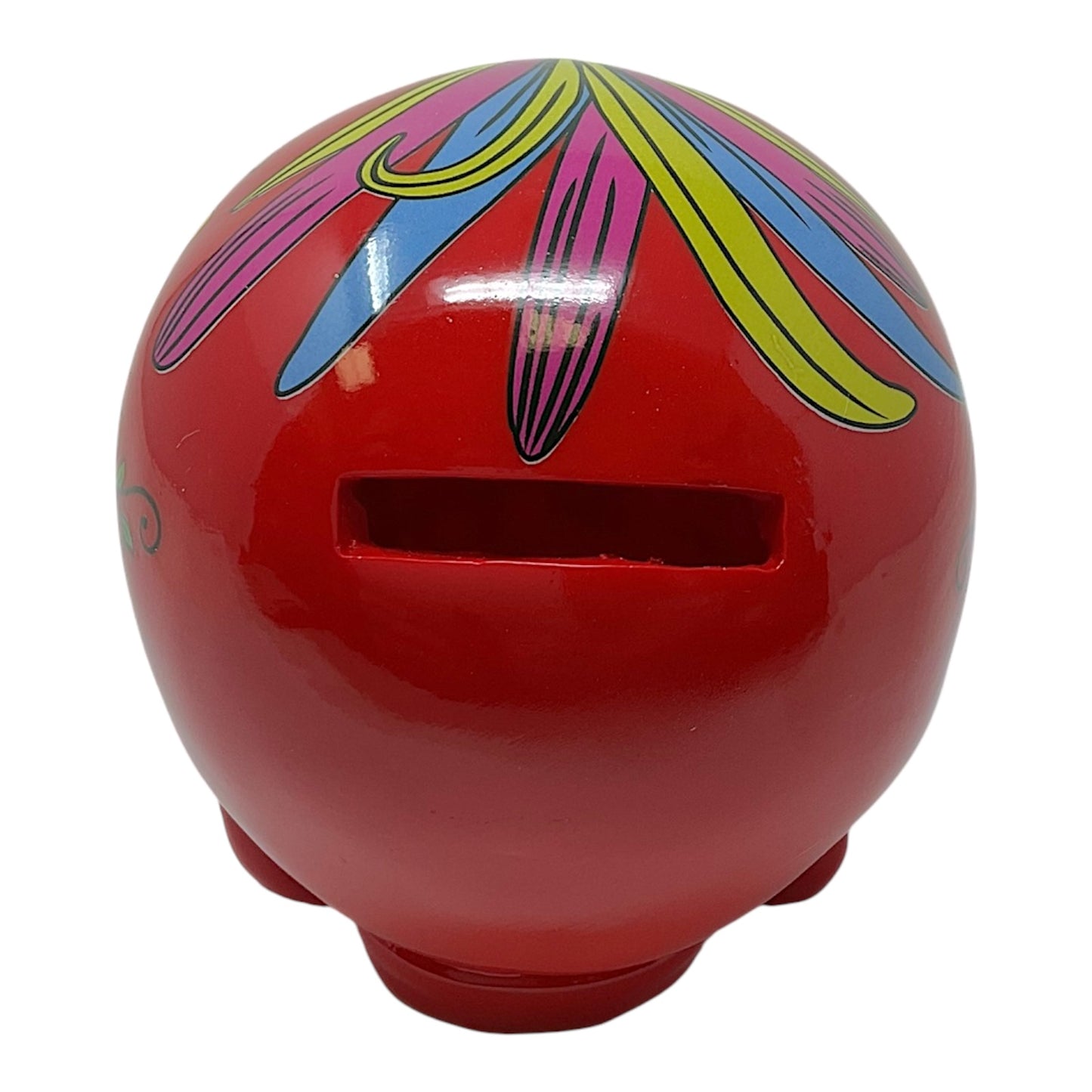 Red Sugar Skull Mexican Day of the Dead Coin Bank