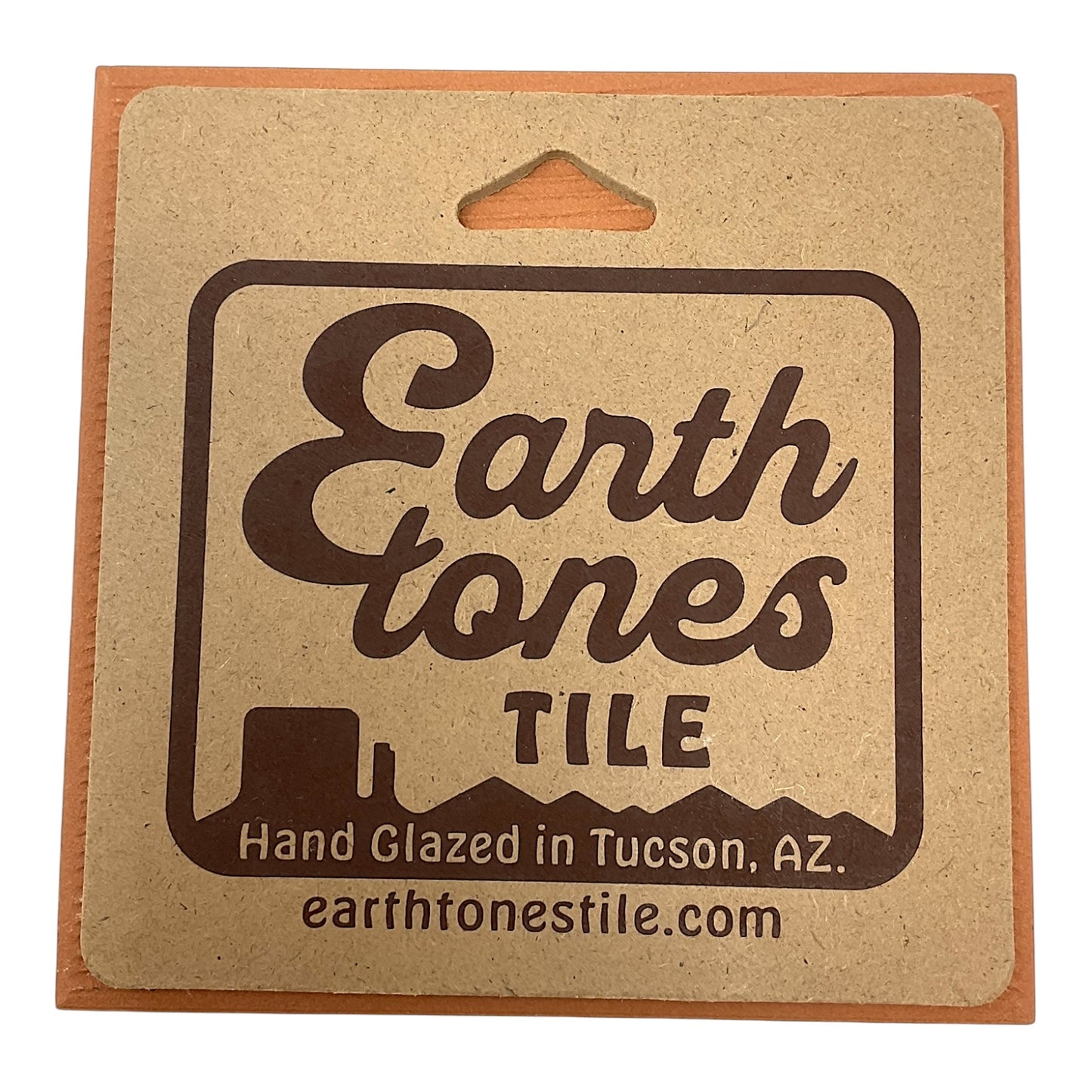 Earthtones Welcome Hummingbird with Barrel Cactus 6X6 Colorful Hand Glazed Southwest Decorative Tile