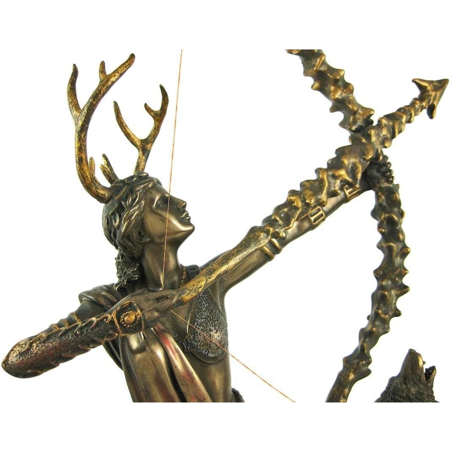 Moonlight Mysteries Greek Goddess of The Wilderness Artemis Resin Statue 10 inch