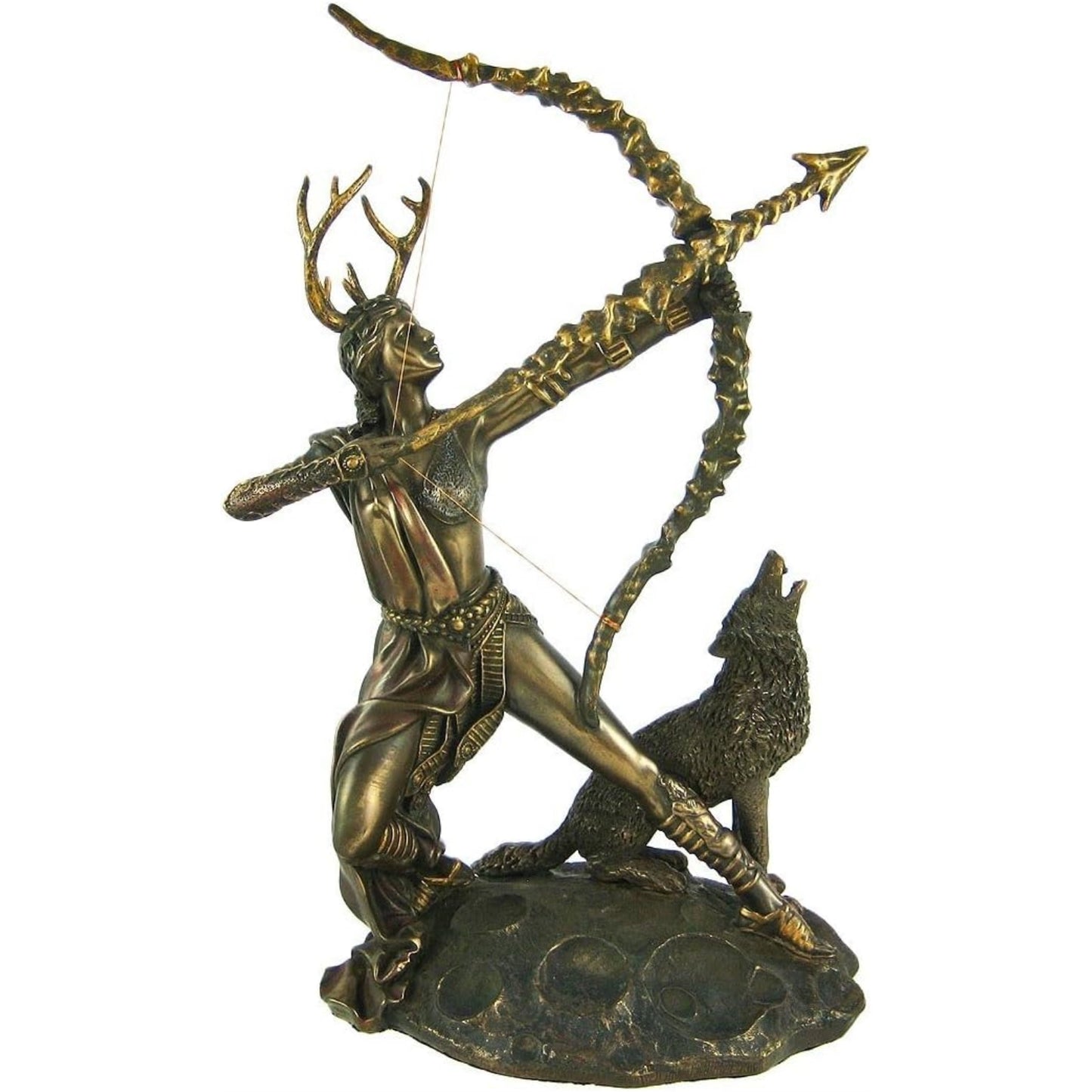 Moonlight Mysteries Greek Goddess of The Wilderness Artemis Resin Statue 10 inch