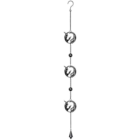 Celestial Unicorns Metal Hanging Decoration 29.75 Inch