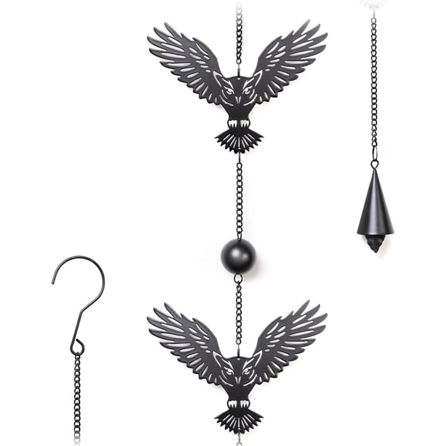 Night Owl Hanging Metal Decoration 29.75 inch
