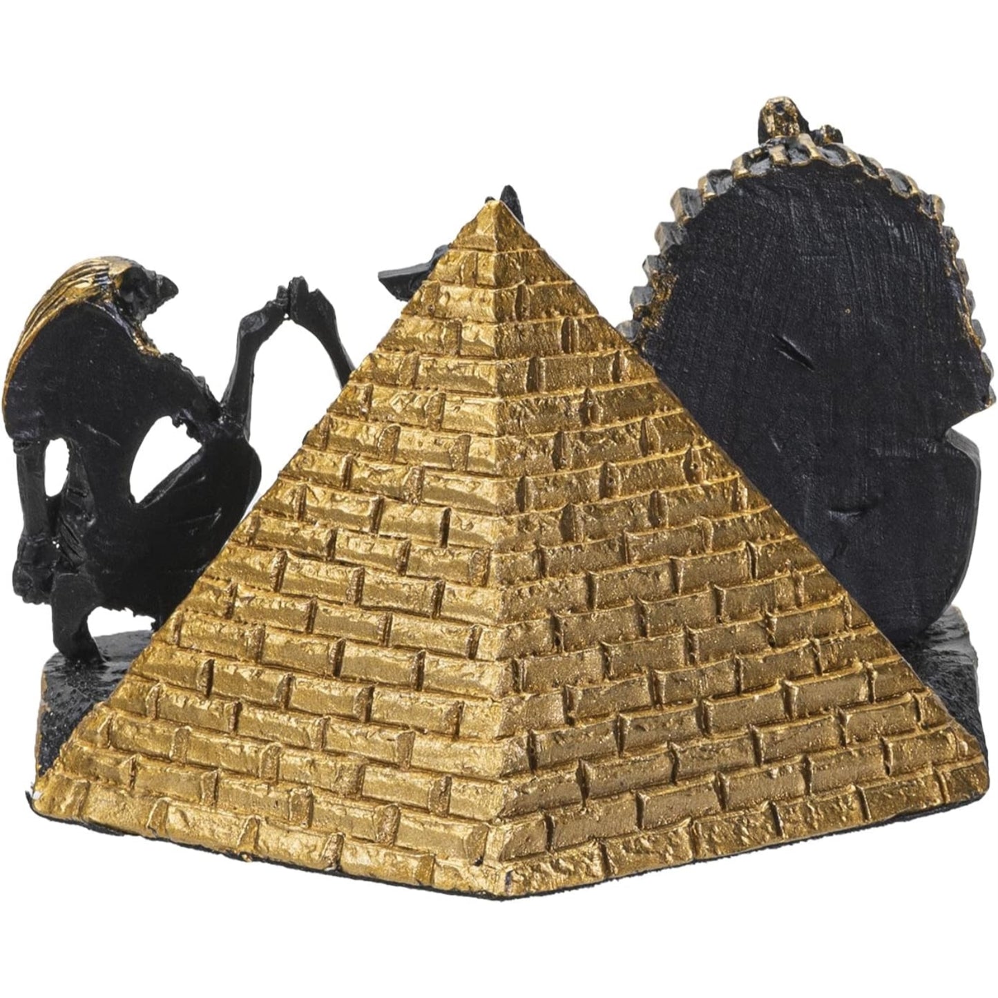 Egyptian King Tut Anubis and Pyramid Resin Business Card Holder