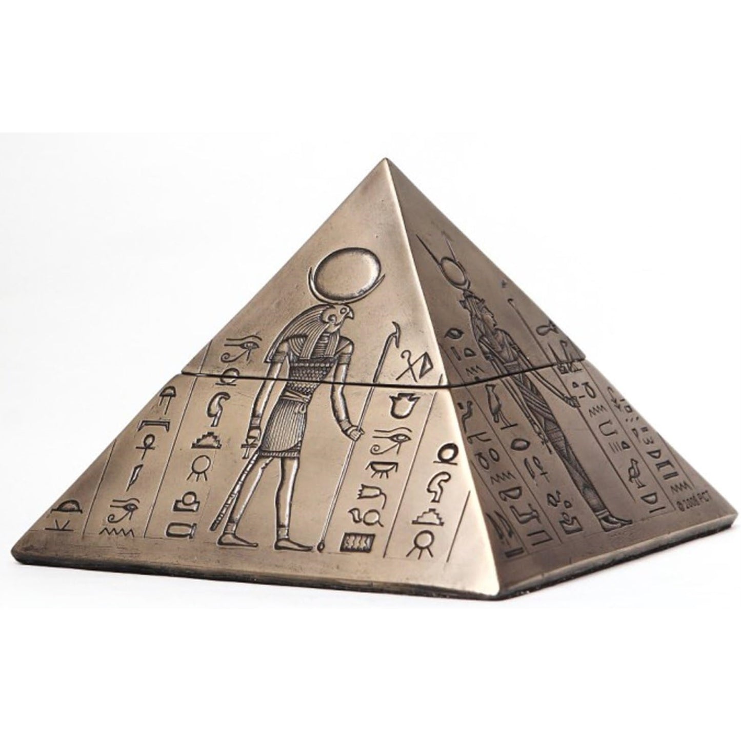 Egyptian Gods Pyramid Resin Trinket Box Egypt Jewelry Container