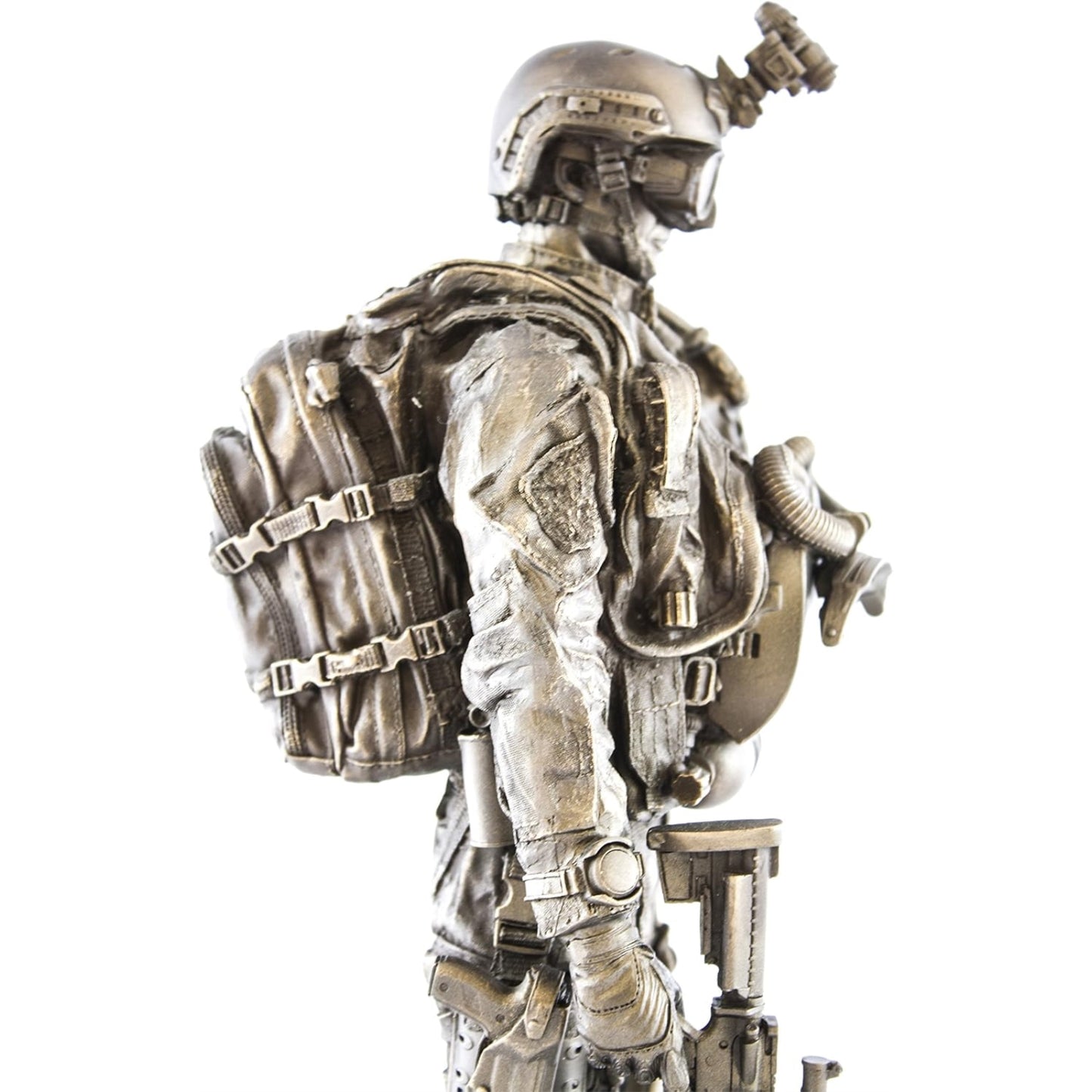Navy Seal Bronzed Resin Military Statue Modern Era Navy Seal 13 inch