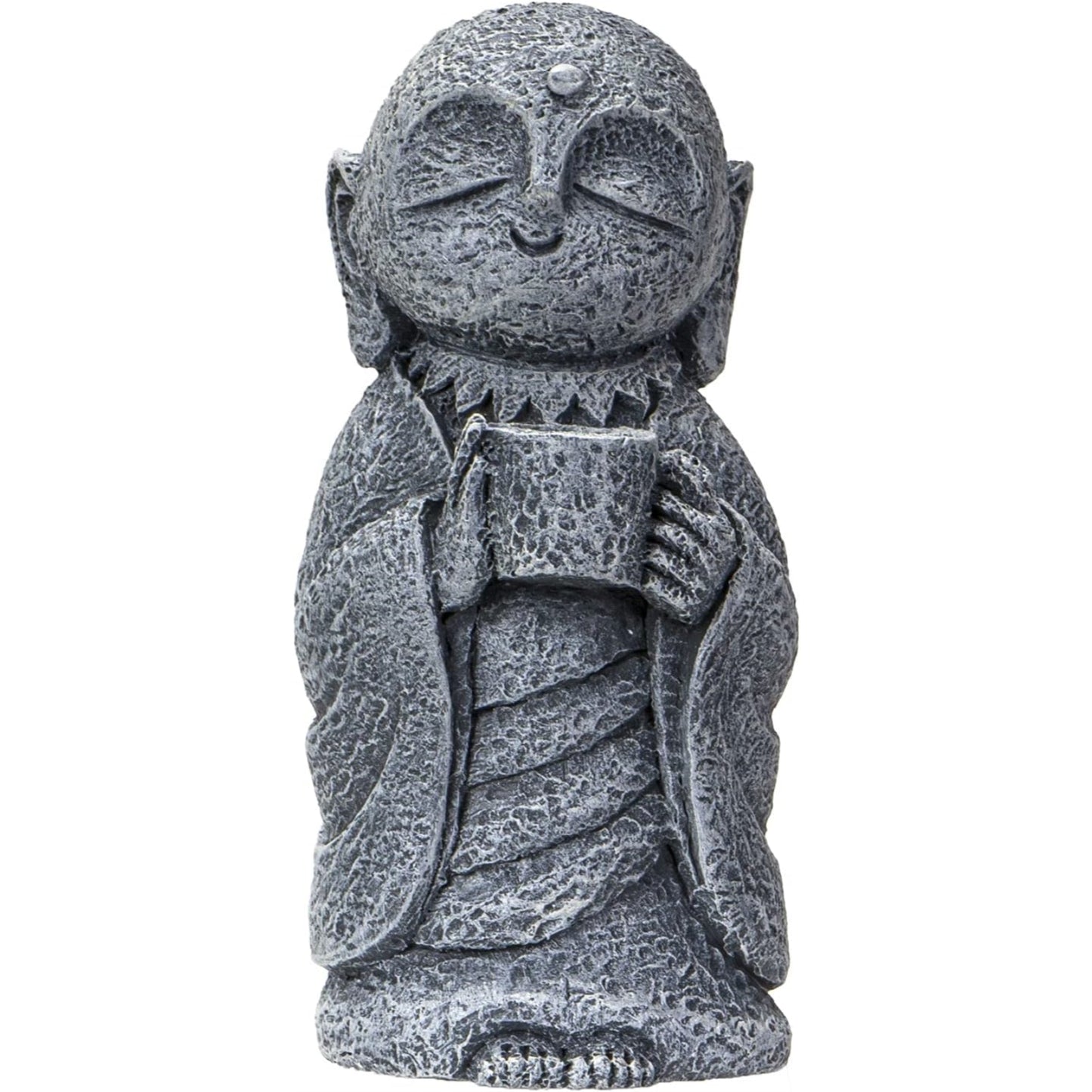 Eastern Enlightenment Happy Japanese Jizo Monk Resin Figurine 5 inch