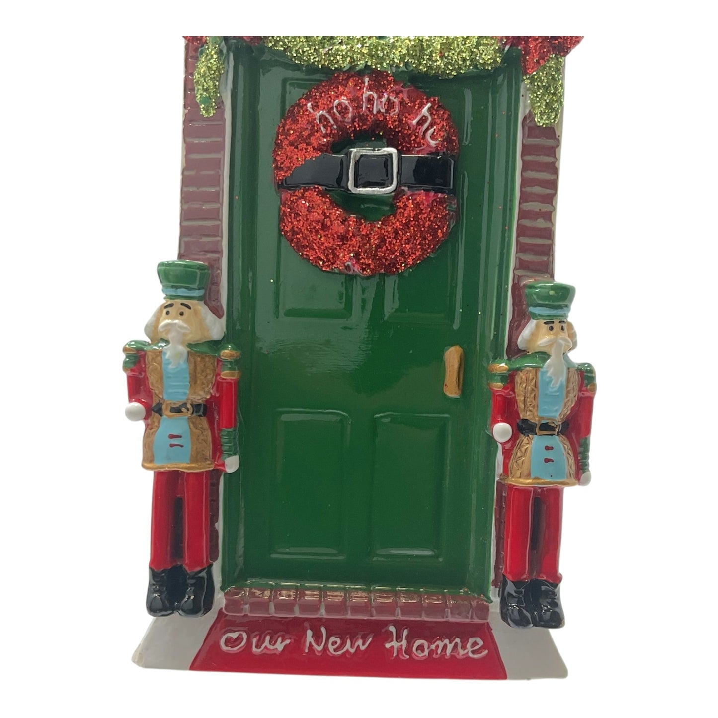 Kurt Adler Our New Home Front Door Hanging Resin Christmas Tree Ornament 4.25 inch