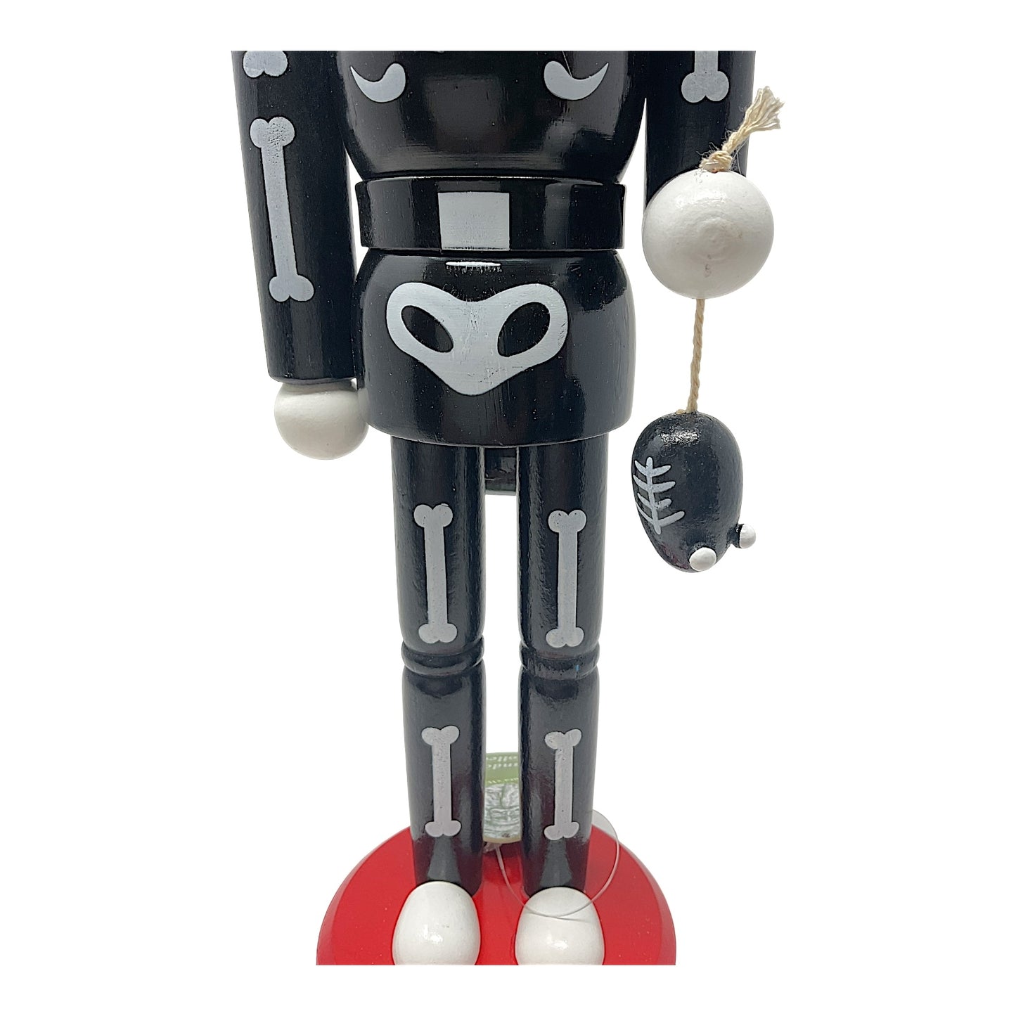 Santa's Workshop Day of the Dead Black Cat Nutcracker Decoration 14 Inch
