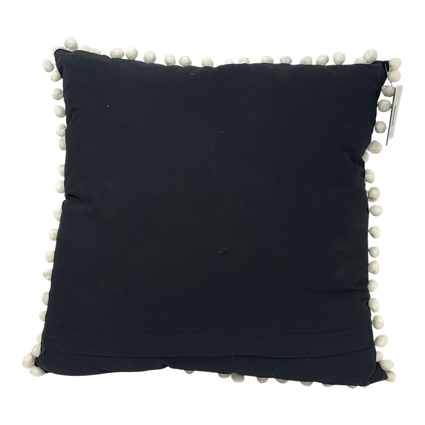 Day of the Dead Sugar Skull Calavera Cotton Beaded Throw Pillow 16 Inches