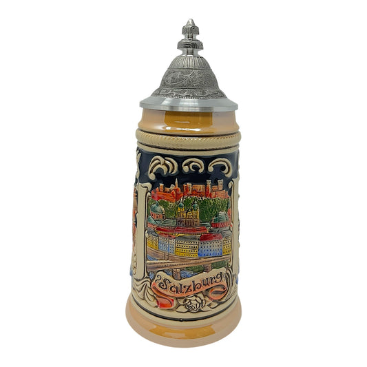 Pinnacle Peak Trading Salzburg Austria German Beer Stein Mug Made in Germany .25L by Zoeller and Born
