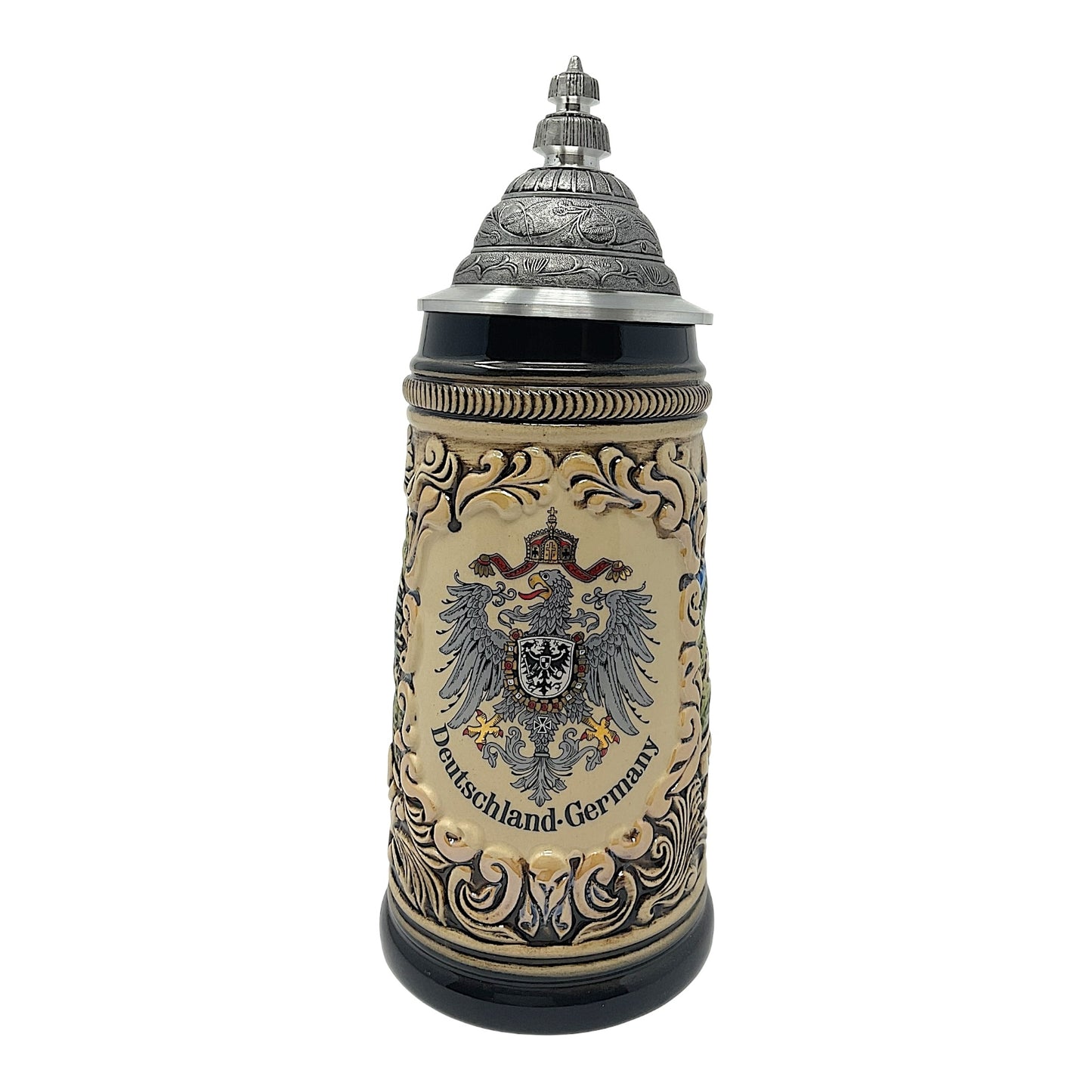 Pinnacle Peak Trading Deutschland Eagle Crest German Beer Stein Made in Germany .5 Liter by Zoeller and Born