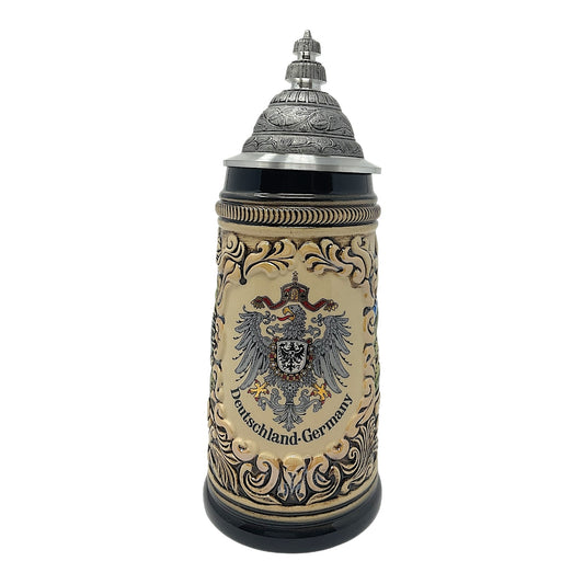Pinnacle Peak Trading Deutschland Eagle Crest German Beer Stein Made in Germany .5 Liter by Zoeller and Born