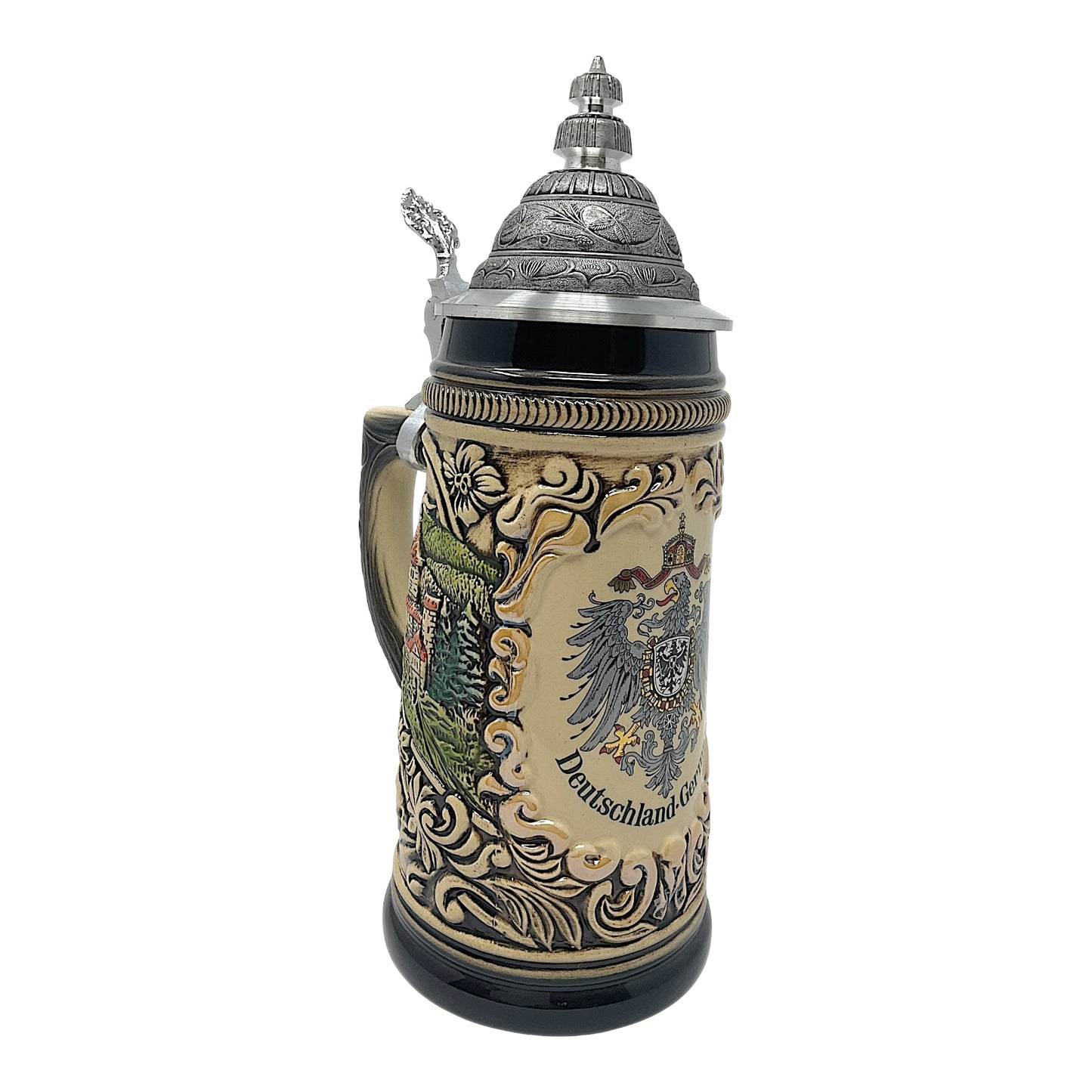 Pinnacle Peak Trading Deutschland Eagle Crest German Beer Stein Made in Germany .5 Liter by Zoeller and Born