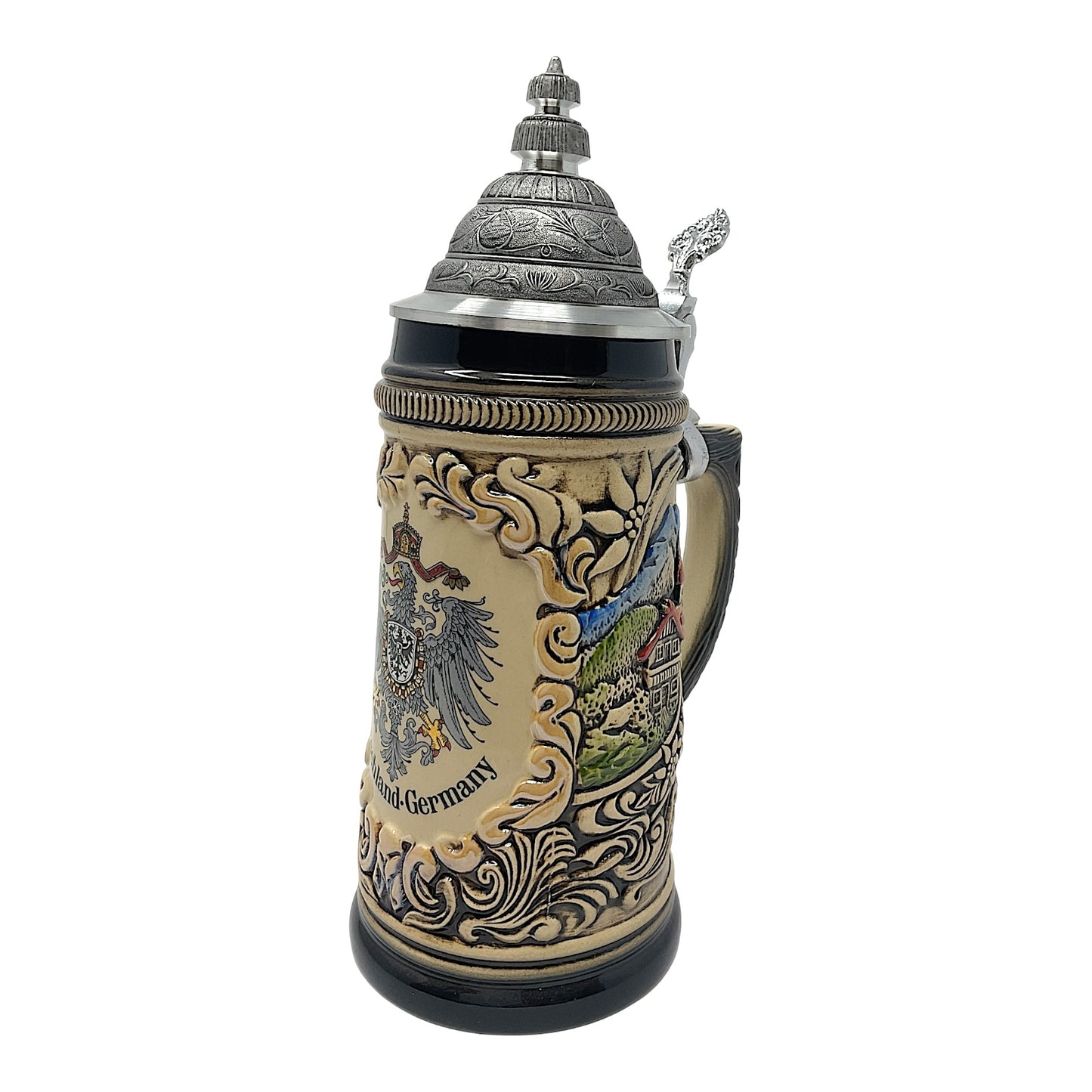 Pinnacle Peak Trading Deutschland Eagle Crest German Beer Stein Made in Germany .5 Liter by Zoeller and Born