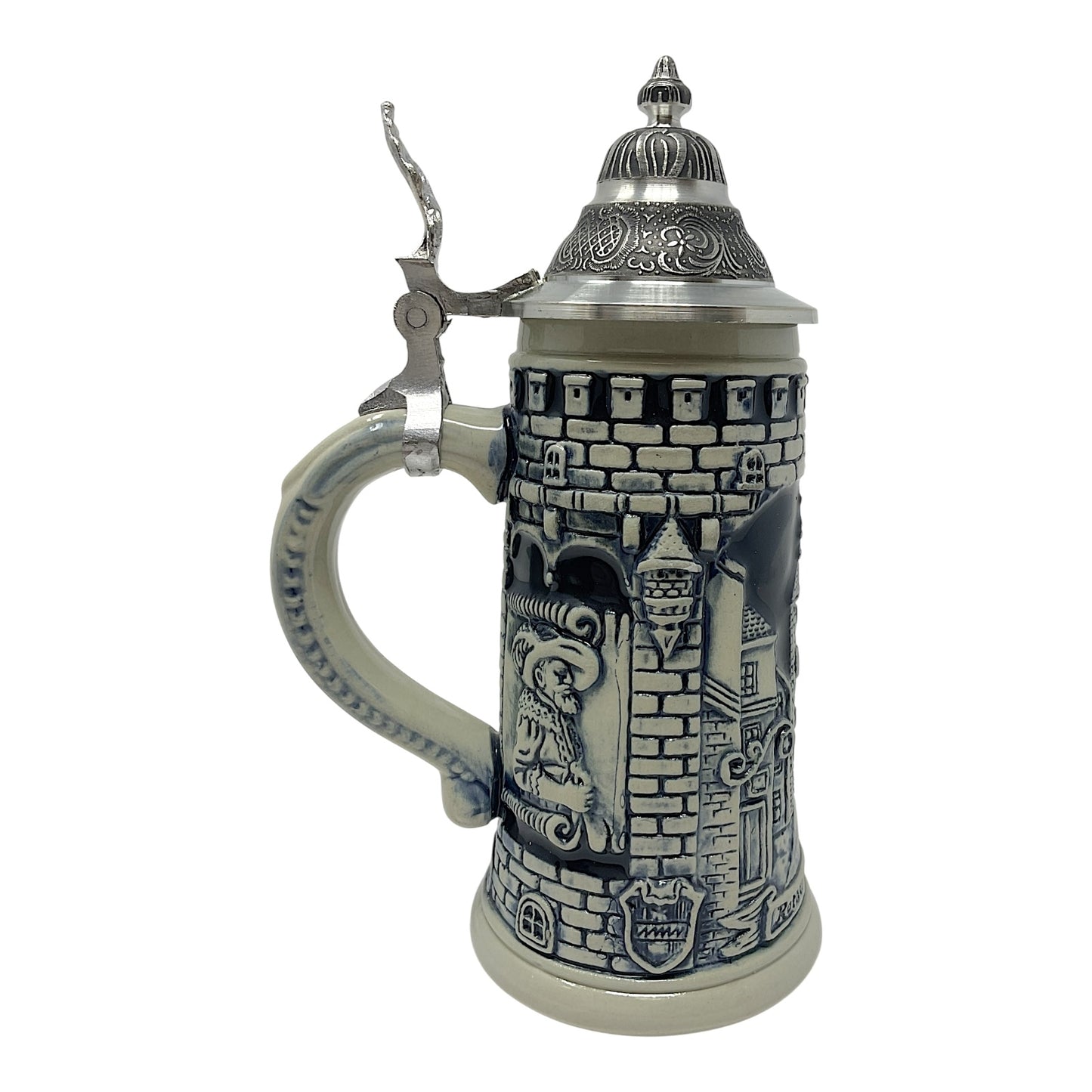 Pinnacle Peak Trading Rothenburg Germany LE Blue Relief German Beer Stein .25 Liter by King Werk