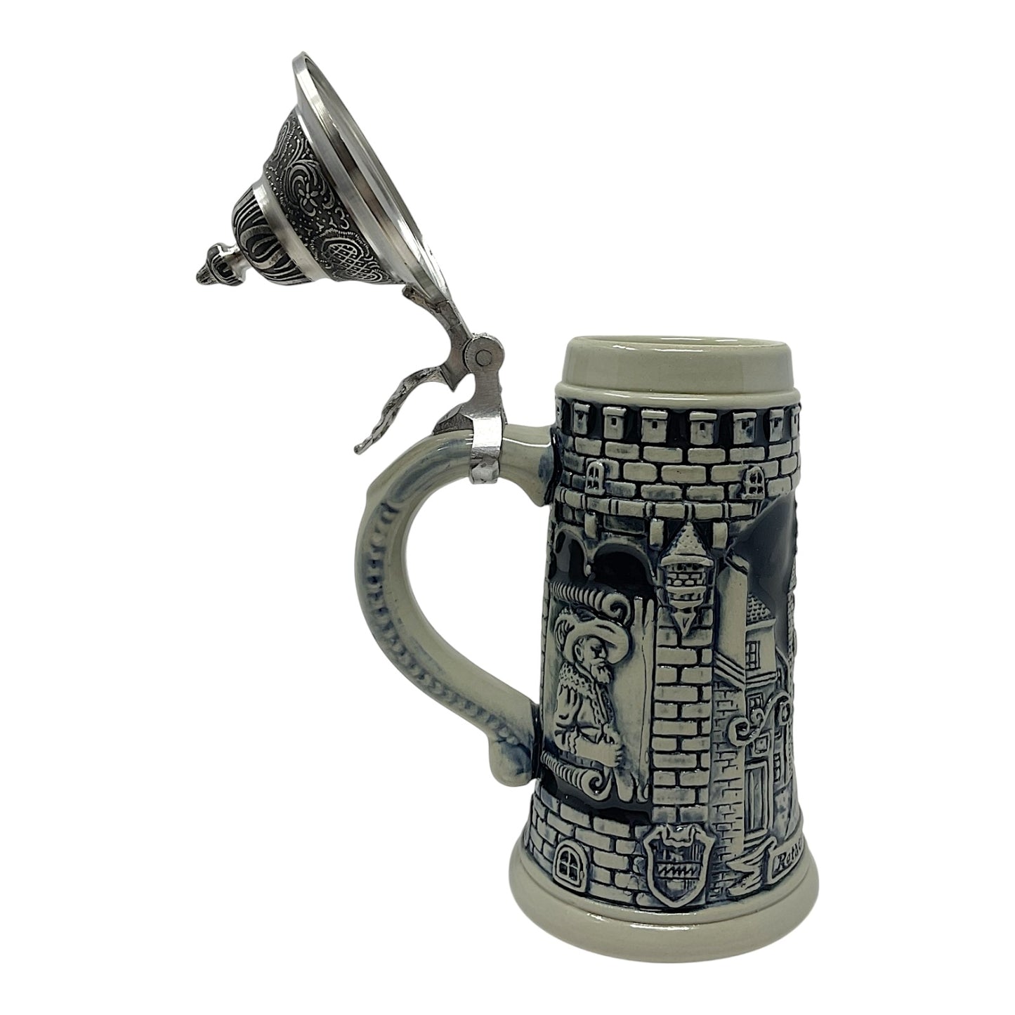 Pinnacle Peak Trading Rothenburg Germany LE Blue Relief German Beer Stein .25 Liter by King Werk