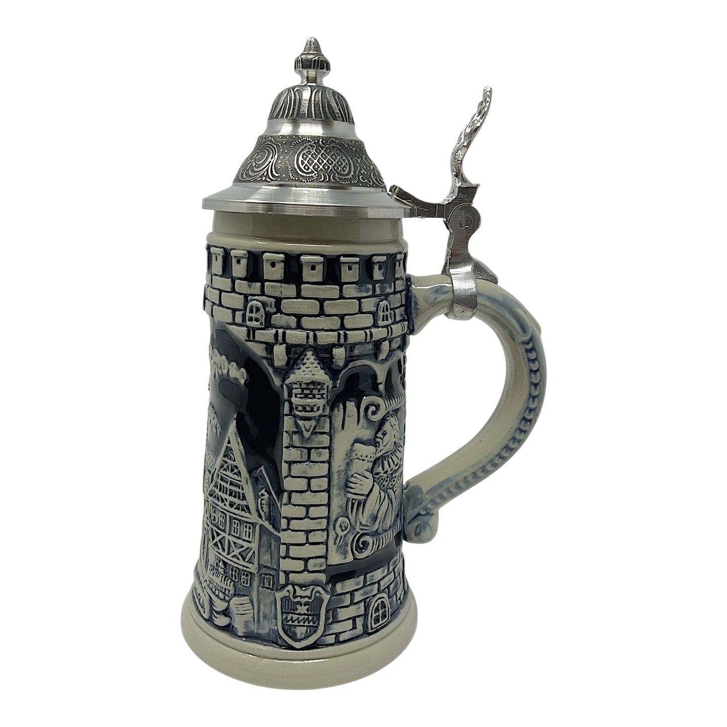 Pinnacle Peak Trading Rothenburg Germany LE Blue Relief German Beer Stein .25 Liter by King Werk