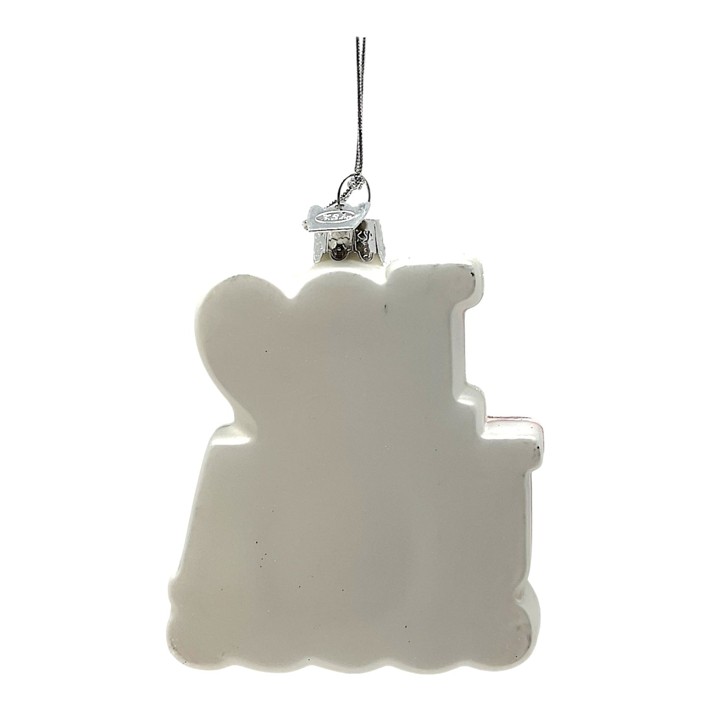 Kurt Adler Noble Gems I Love USA Patriotic Glass Christmas Tree Ornament 3.75 Inch