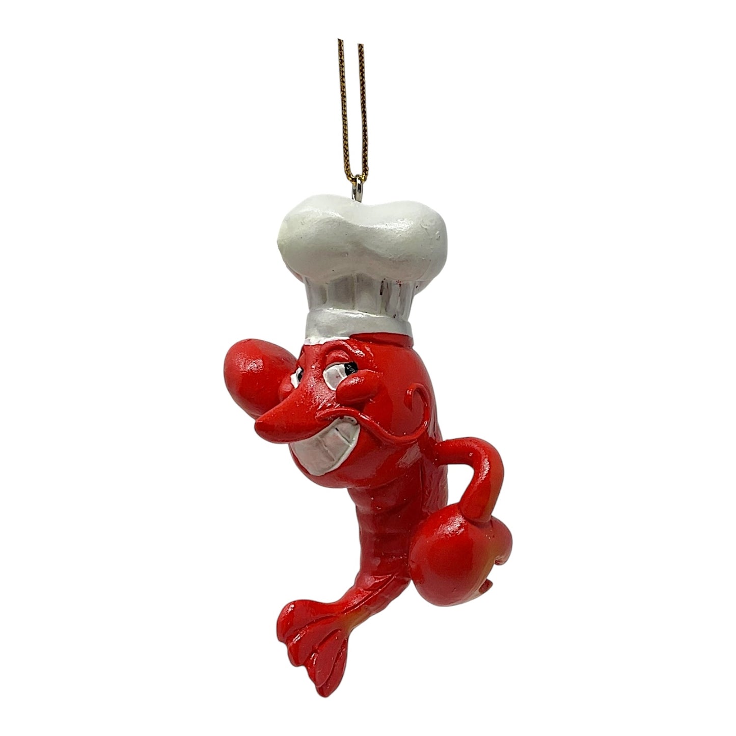 Beachcombers Smiling Chef Lobster Resin Christmas Tree Ornament 3.5 inch