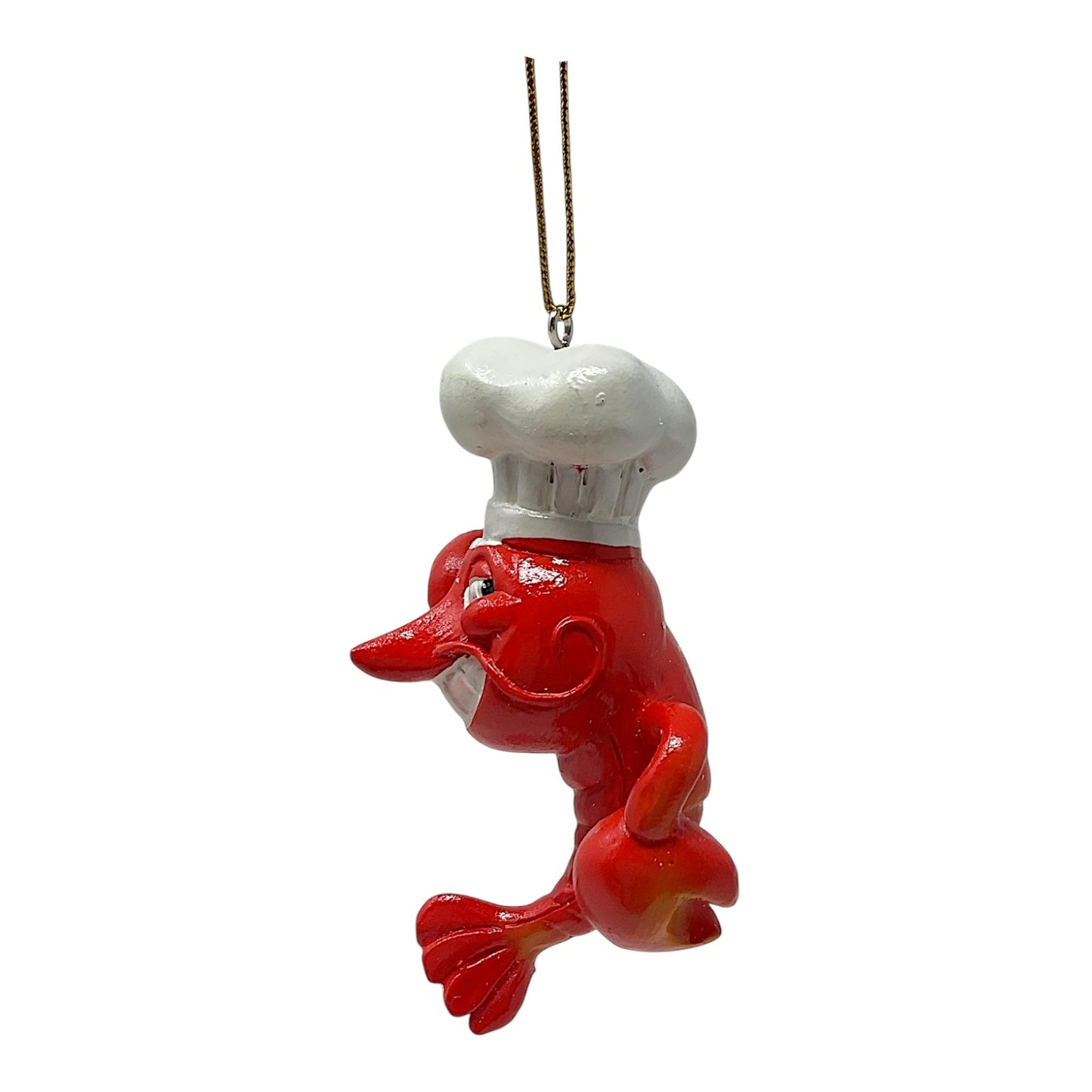 Beachcombers Smiling Chef Lobster Resin Christmas Tree Ornament 3.5 inch