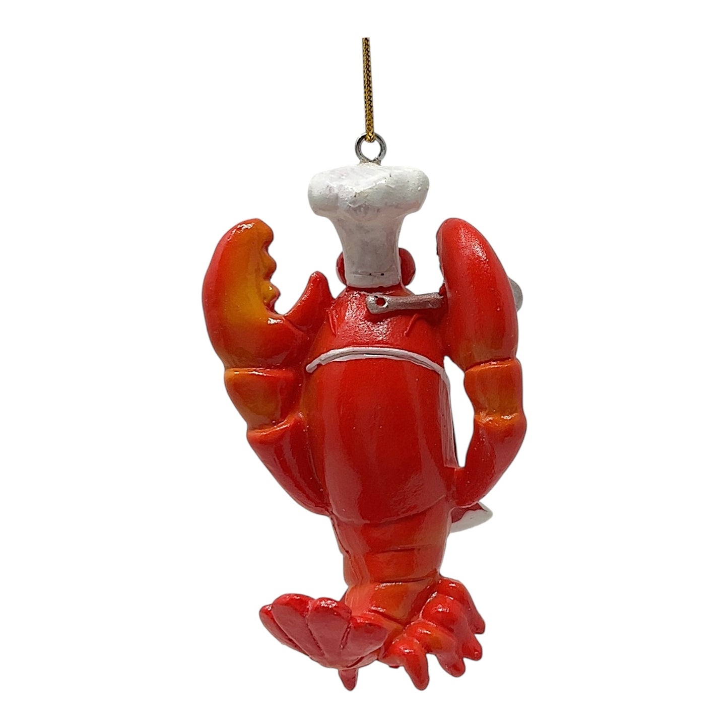 Beachcombers Chef Lobster with Spoon and Apron Resin Christmas Tree Ornament 3.5 inch
