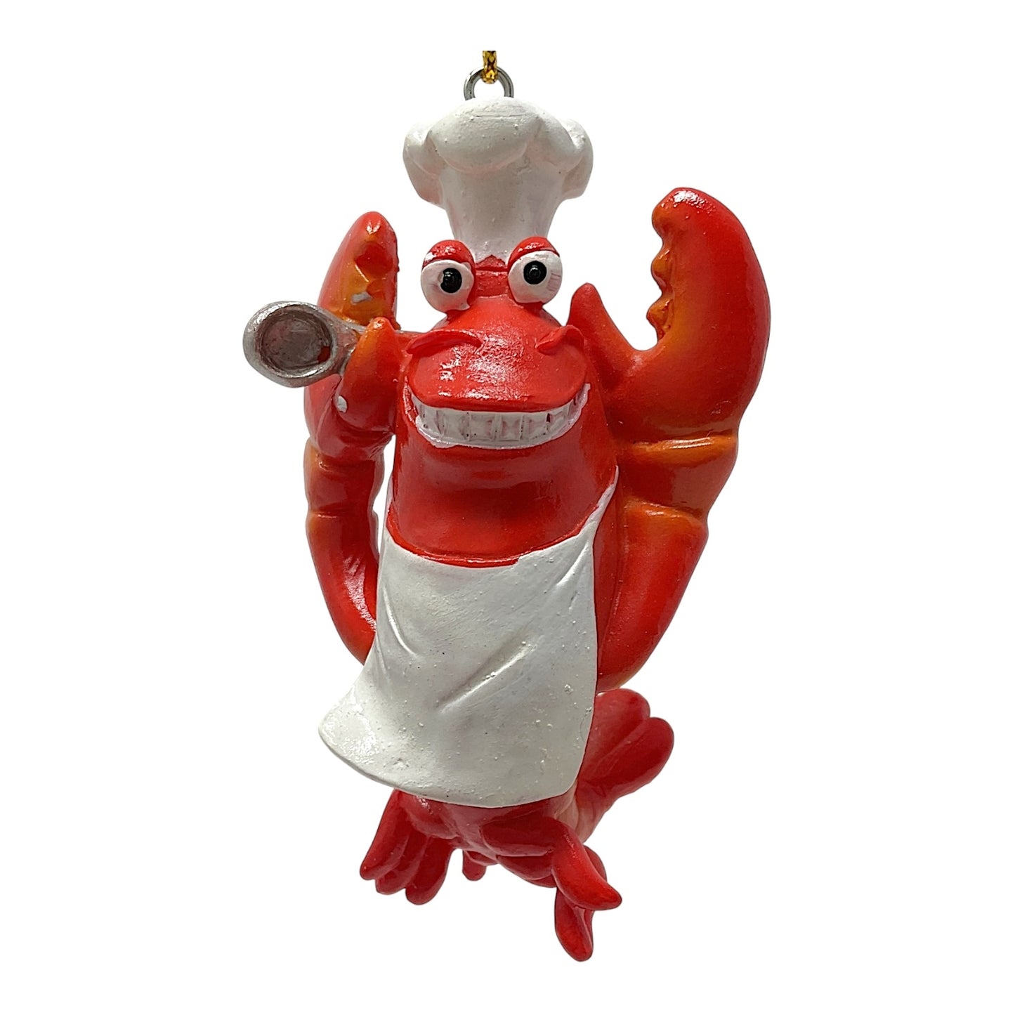 Beachcombers Chef Lobster with Spoon and Apron Resin Christmas Tree Ornament 3.5 inch