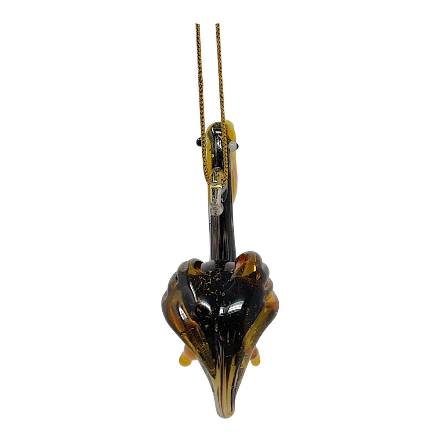 Beachcombers Pelican with Fish In Bill Glass Christmas Tree Ornament 2.8 inch