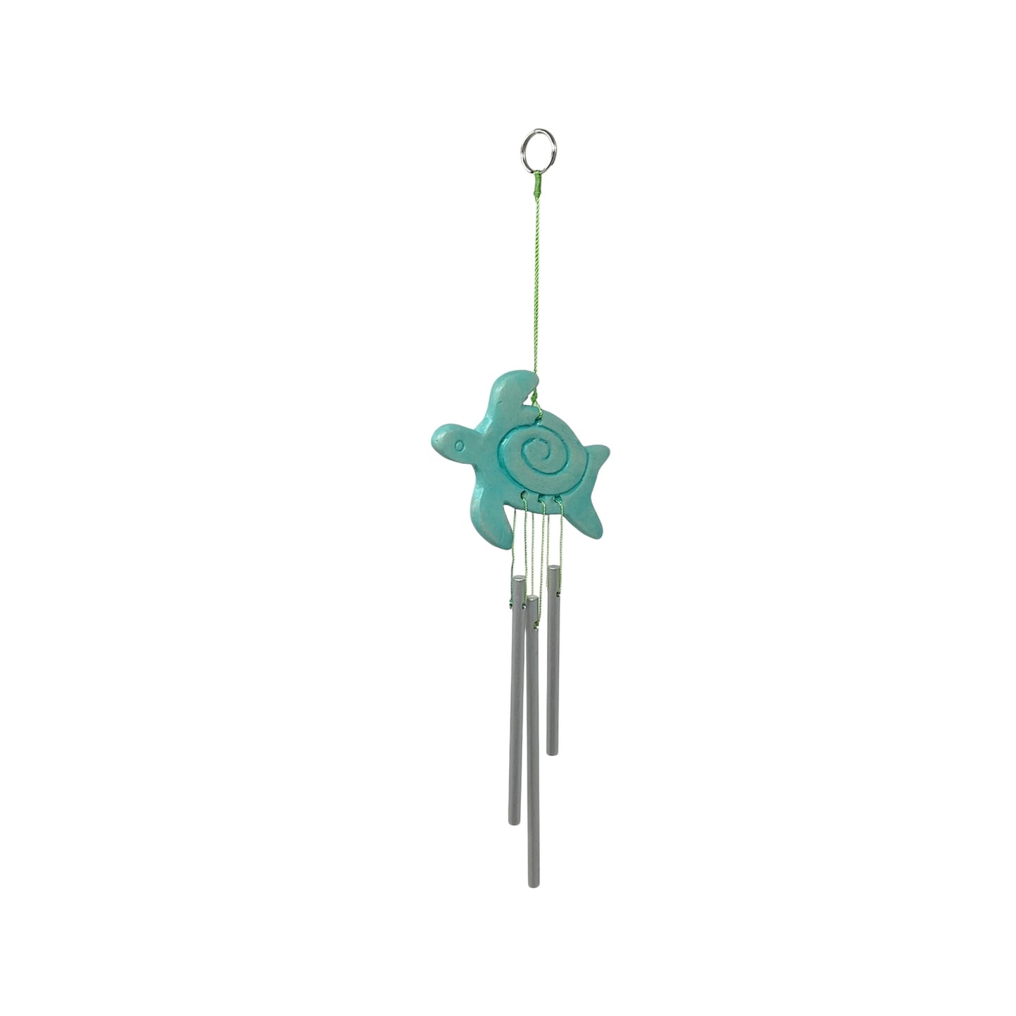 Beachcombers Ceramic Sea Turtle Wind Chime Outdoor Garden Windchime 10.2 Inch