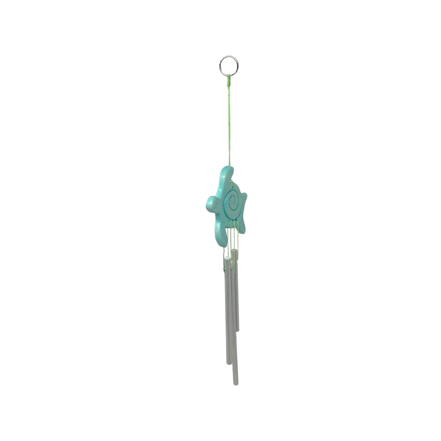 Beachcombers Ceramic Sea Turtle Wind Chime Outdoor Garden Windchime 10.2 Inch