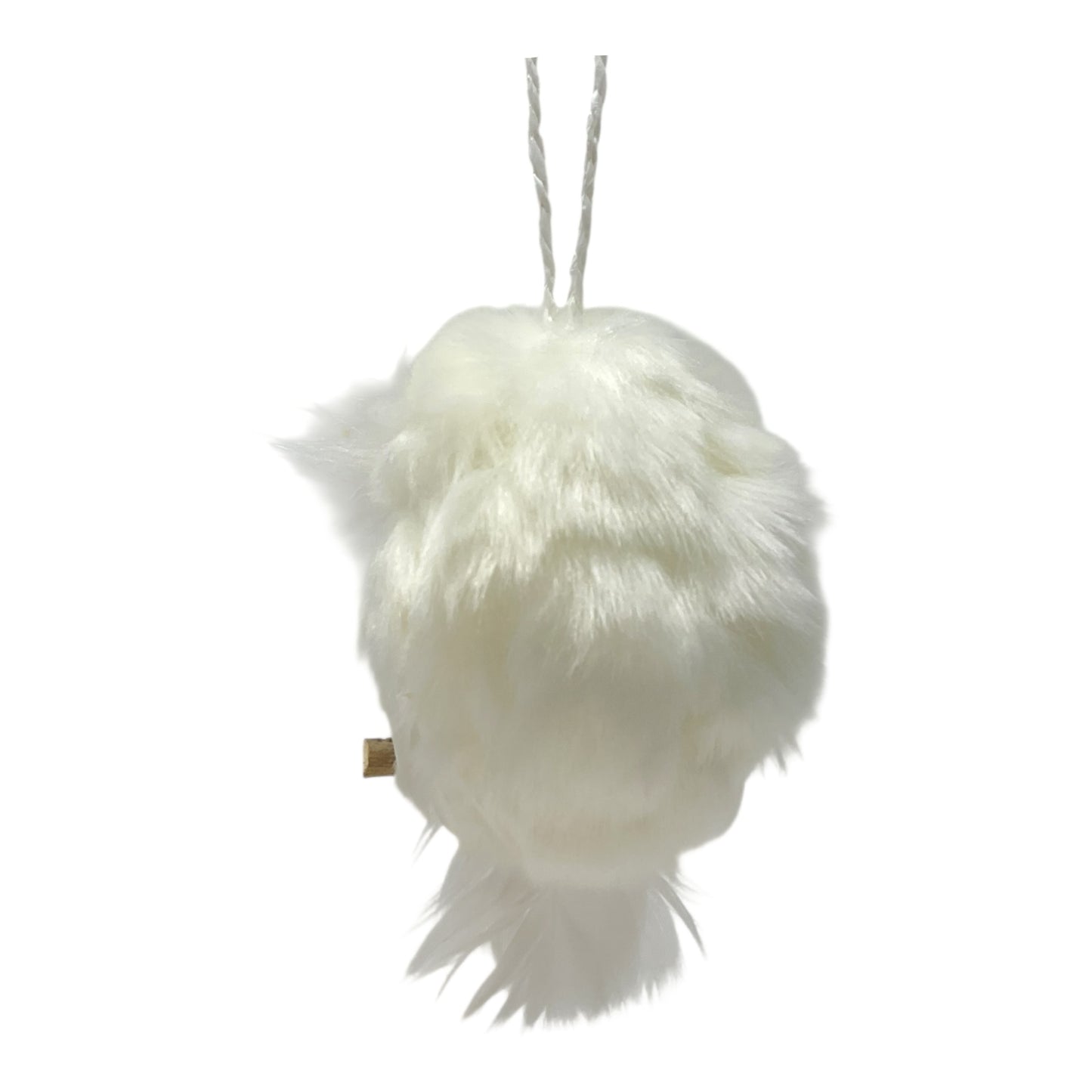 Kurt Adler White Owl Hanging On Branch Christmas Tree Ornament 3.5 inch