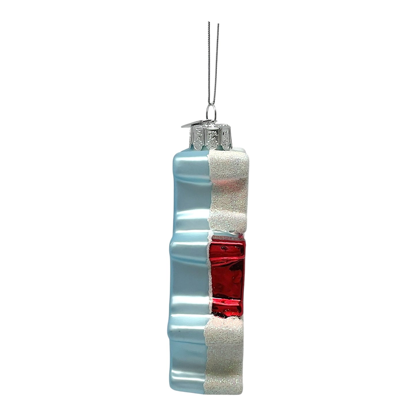 Kurt Adler Noble Gems I Love New York Glass Christmas Tree Ornament 3.75 inch