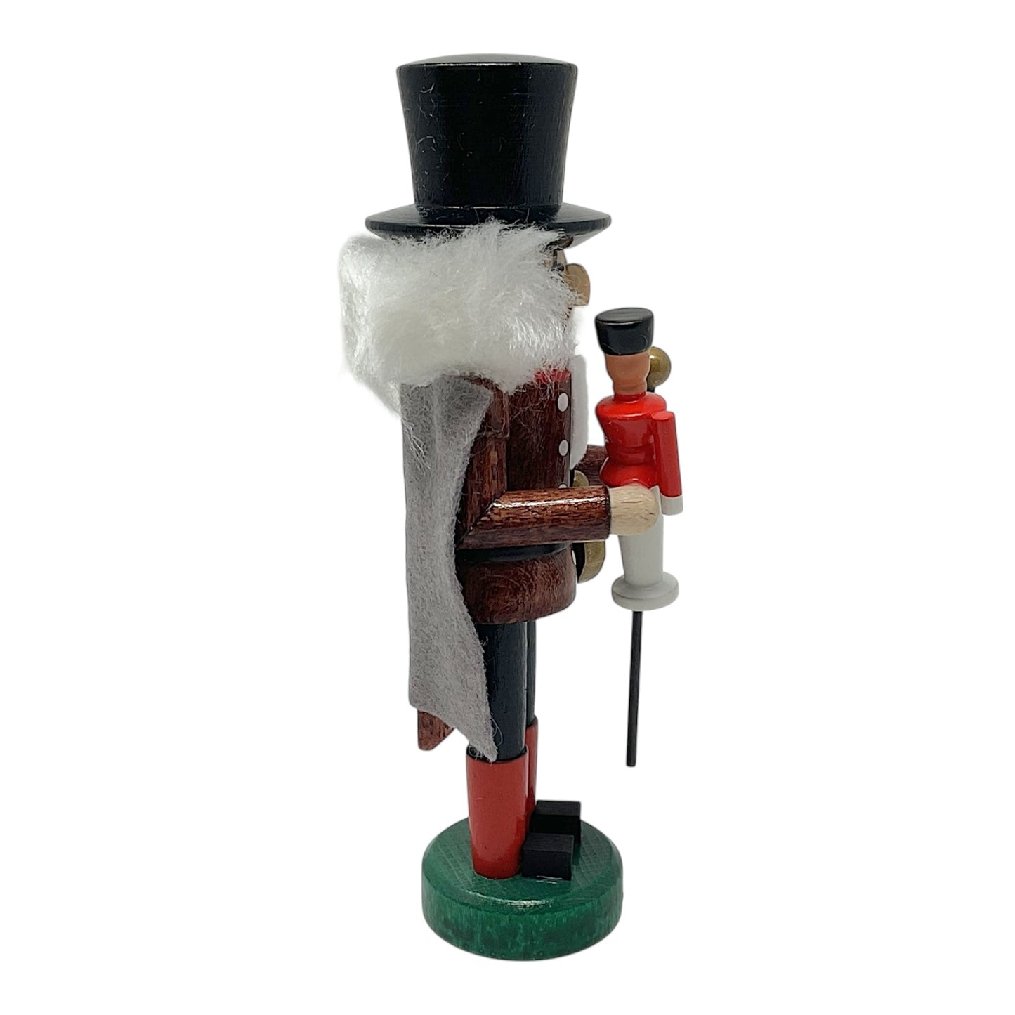 Pinnacle Peak Trading Nutcracker Suite Herr Drosselmeyer German Wood Mini Christmas Nutcracker 5.25 Inch