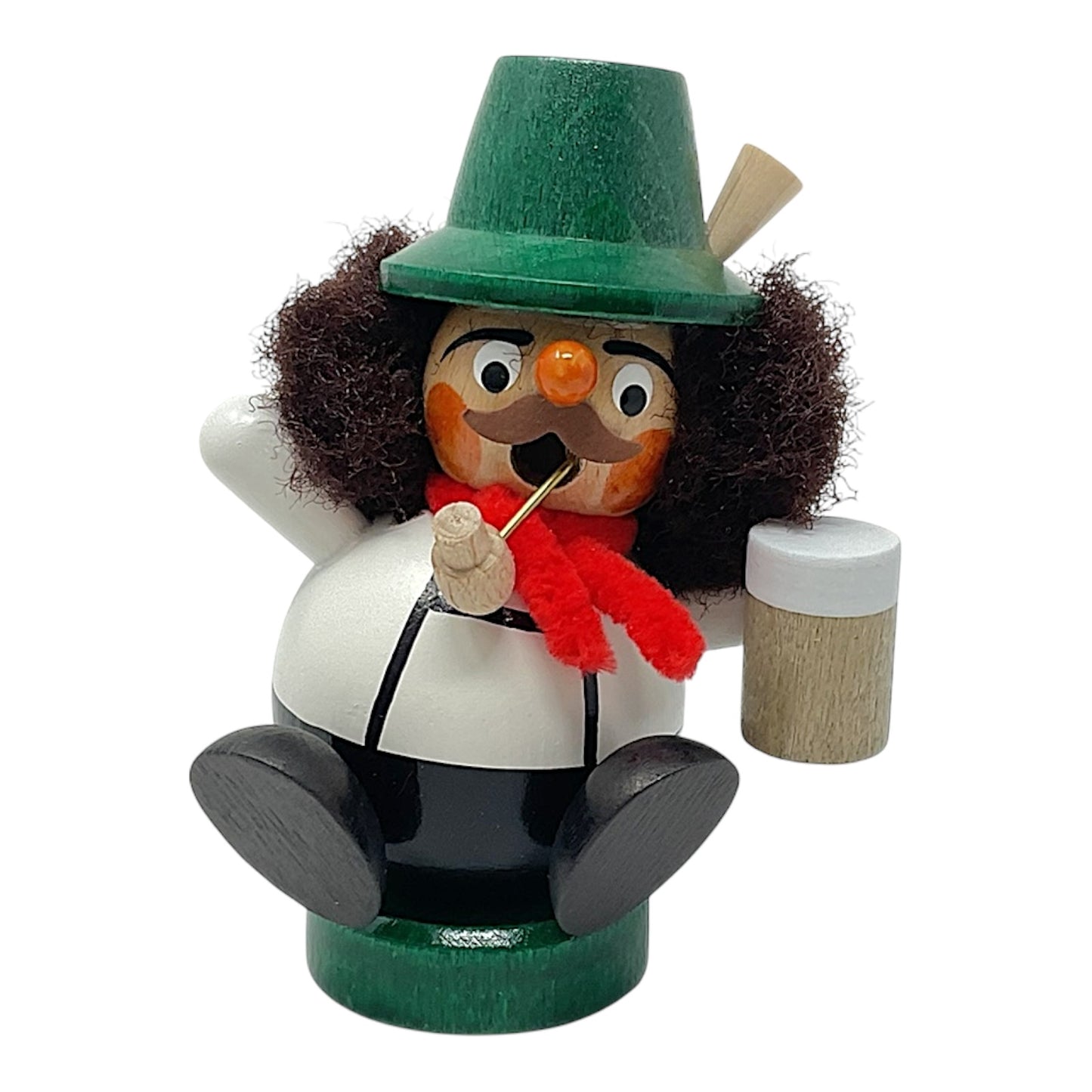 Pinnacle Peak Trading German Wood Mini Bavarian with Beer Smoker Incense Burner 3.5 Inch