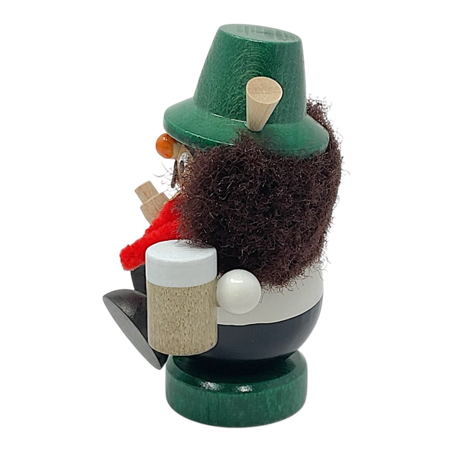 Pinnacle Peak Trading German Wood Mini Bavarian with Beer Smoker Incense Burner 3.5 Inch
