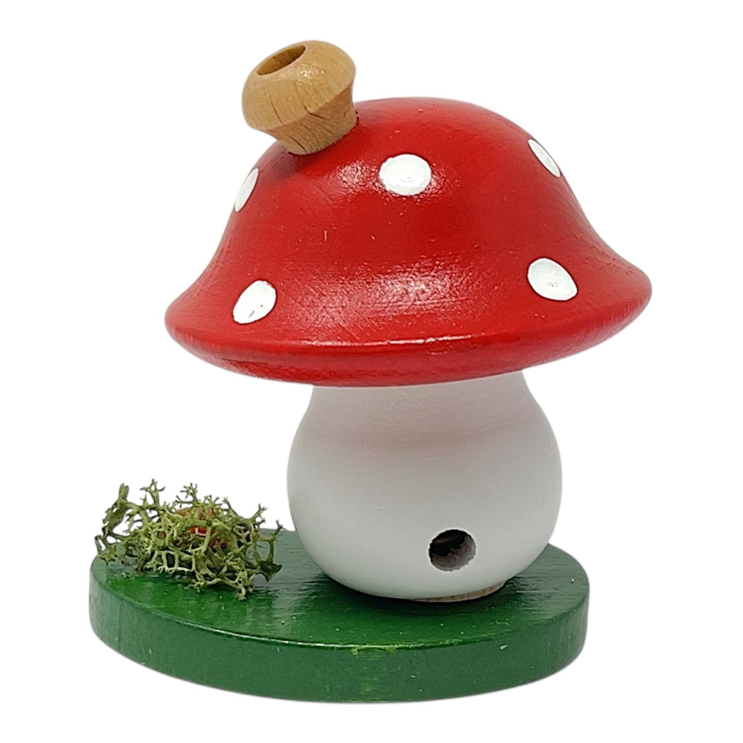 Pinnacle Peak Trading German Wood Red Mushroom Toadstool Incense Smoker 2.7 Inch
