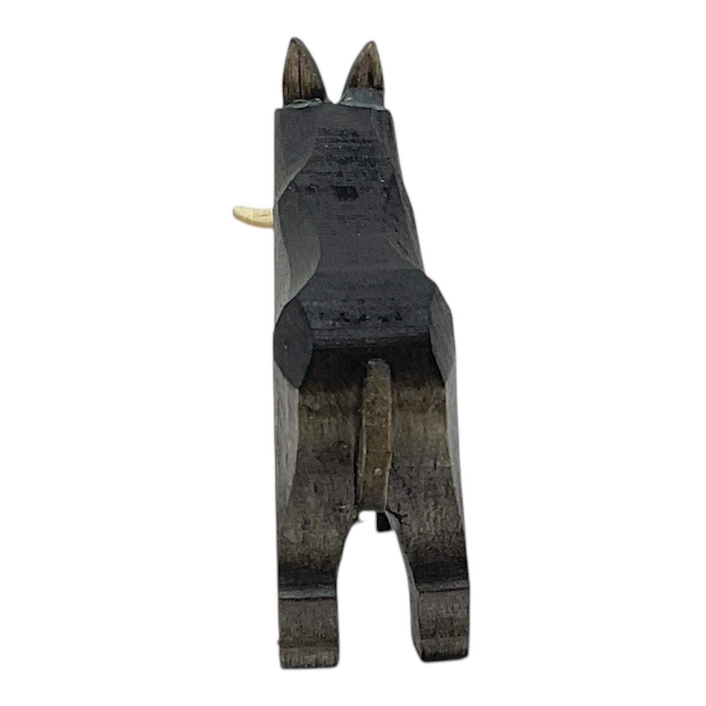 Pinnacle Peak Trading Wild Boar Pig Miniature German Carved Wood Decorative Figurine 1.75 inch tall