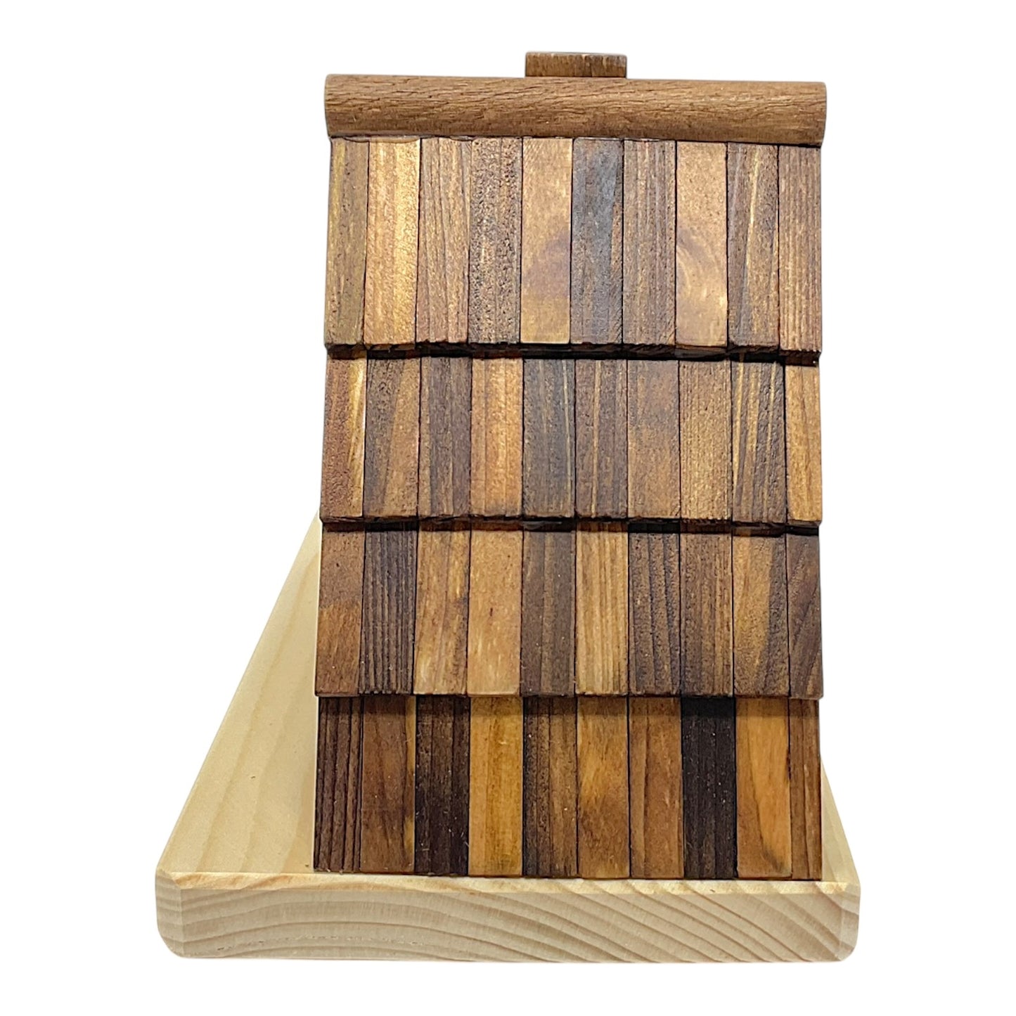 Pinnacle Peak Trading Cabin Forest House with Map and Tree German Wood Incense Smoker 7 x 5 inch
