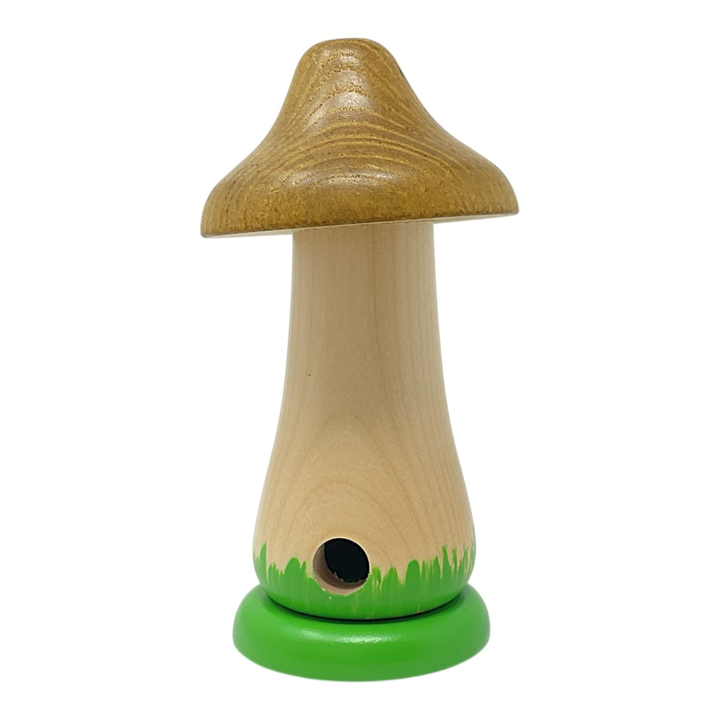 Pinnacle Peak Trading Brown Mushroom with Face German Wood Incense Smoker 5 inch