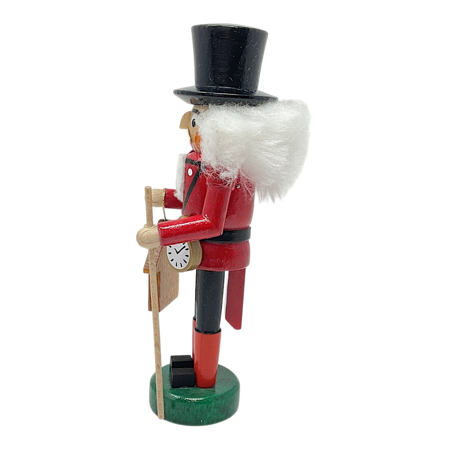 Pinnacle Peak Trading Clock Seller German Wood Christmas Nutcracker 5.5 inch