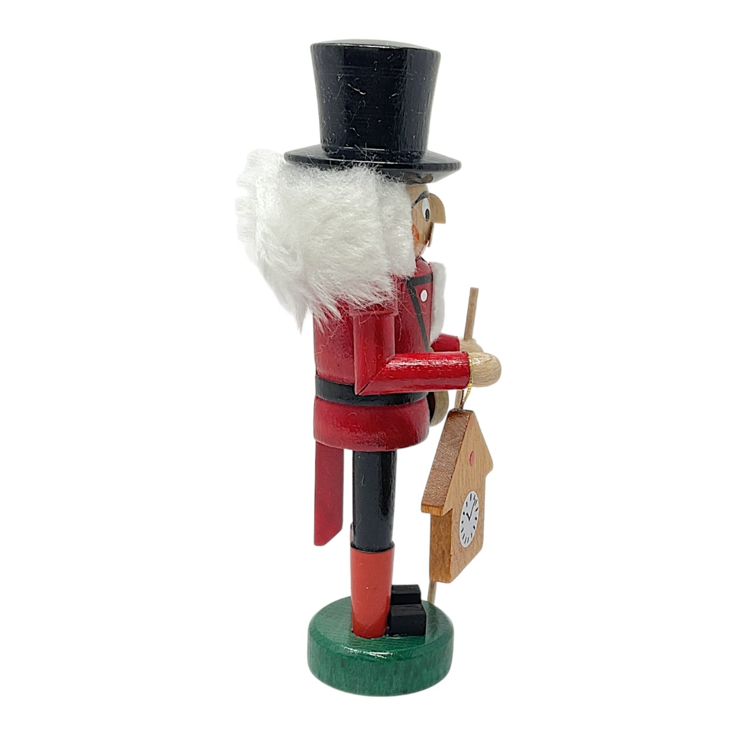 Pinnacle Peak Trading Clock Seller German Wood Christmas Nutcracker 5.5 inch