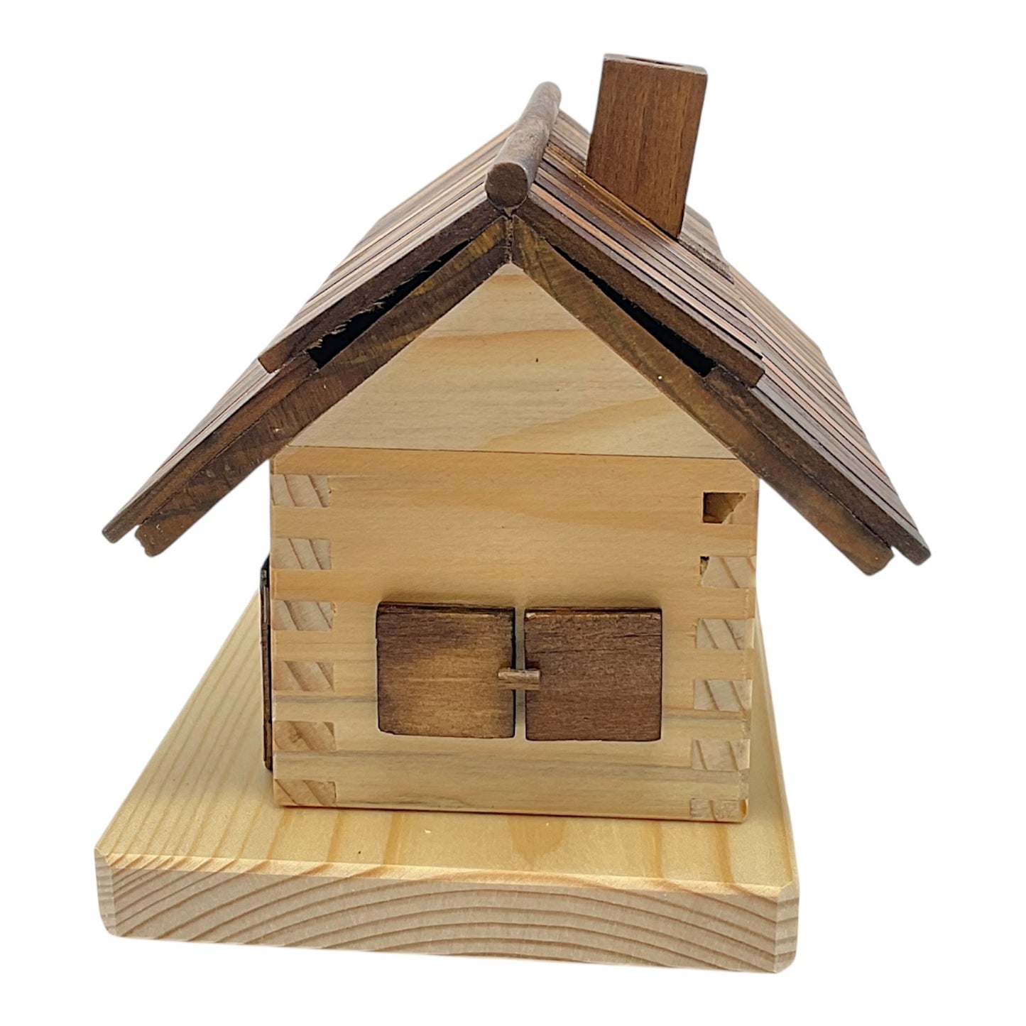 Pinnacle Peak Trading Forest House Cabin German Wood Christmas Incense Smoker 7 x 5 inch