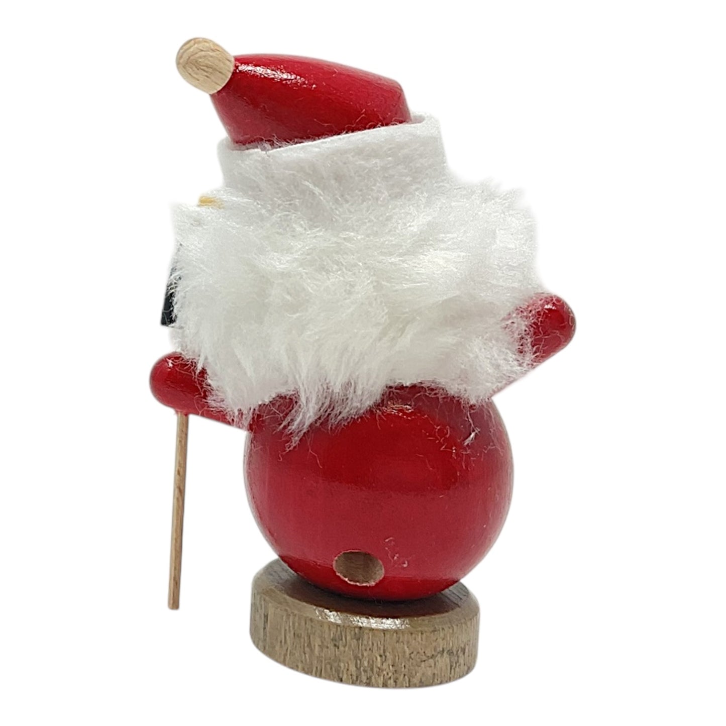 Pinnacle Peak Trading Santa Claus with Horse Toy Miniature German Wood Incense Holder 3.75 Inch