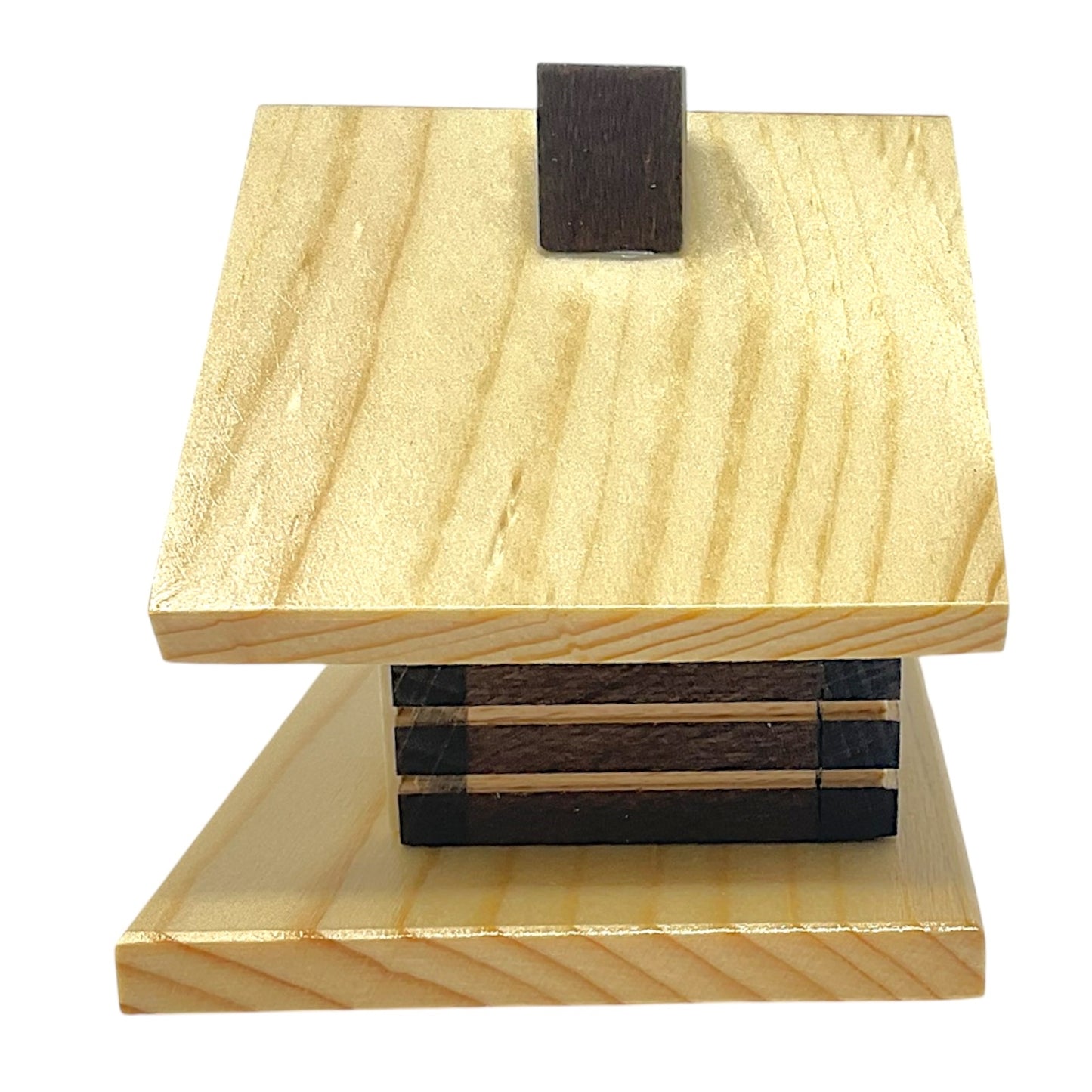 Pinnacle Peak Trading Ski Hut Cabin German Wood Christmas Incense Smoker 4.5 x 3.25 inch