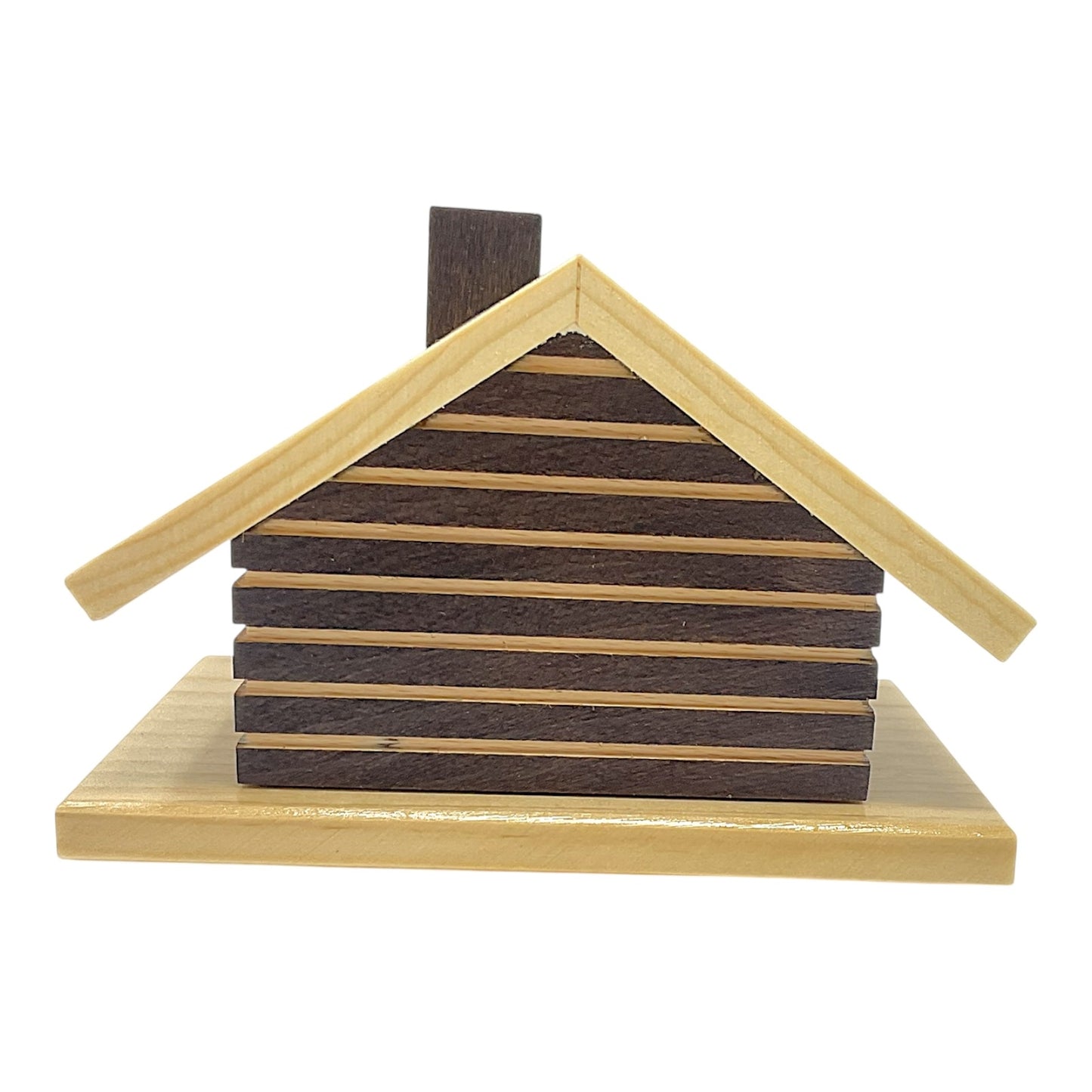 Pinnacle Peak Trading Ski Hut Cabin German Wood Christmas Incense Smoker 4.5 x 3.25 inch