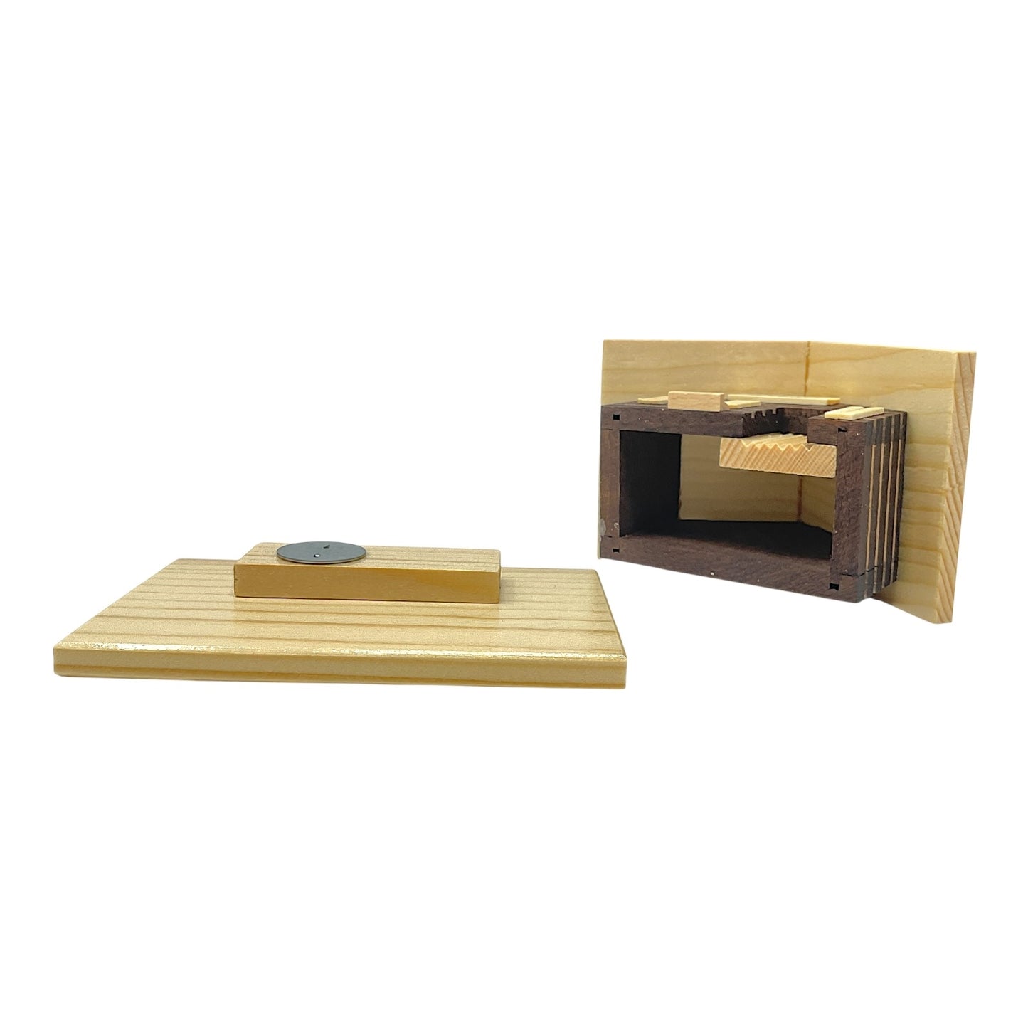 Pinnacle Peak Trading Ski Hut Cabin German Wood Christmas Incense Smoker 4.5 x 3.25 inch
