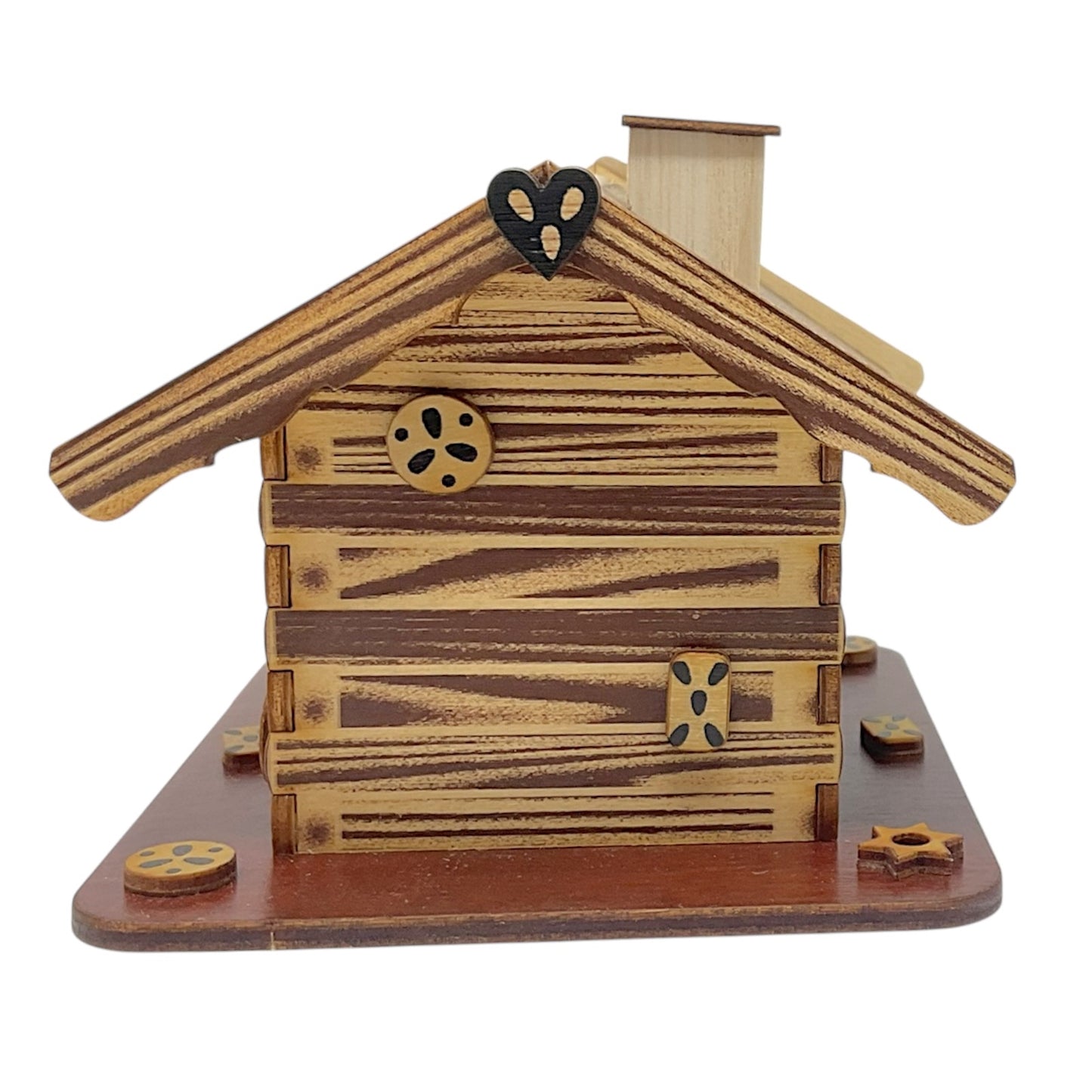 Pinnacle Peak Trading Gingerbread House German Wood Christmas Incense Smoker 4.9 x 3.75 inch