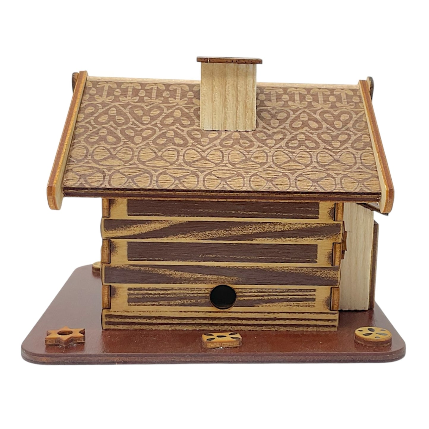 Pinnacle Peak Trading Gingerbread House German Wood Christmas Incense Smoker 4.9 x 3.75 inch